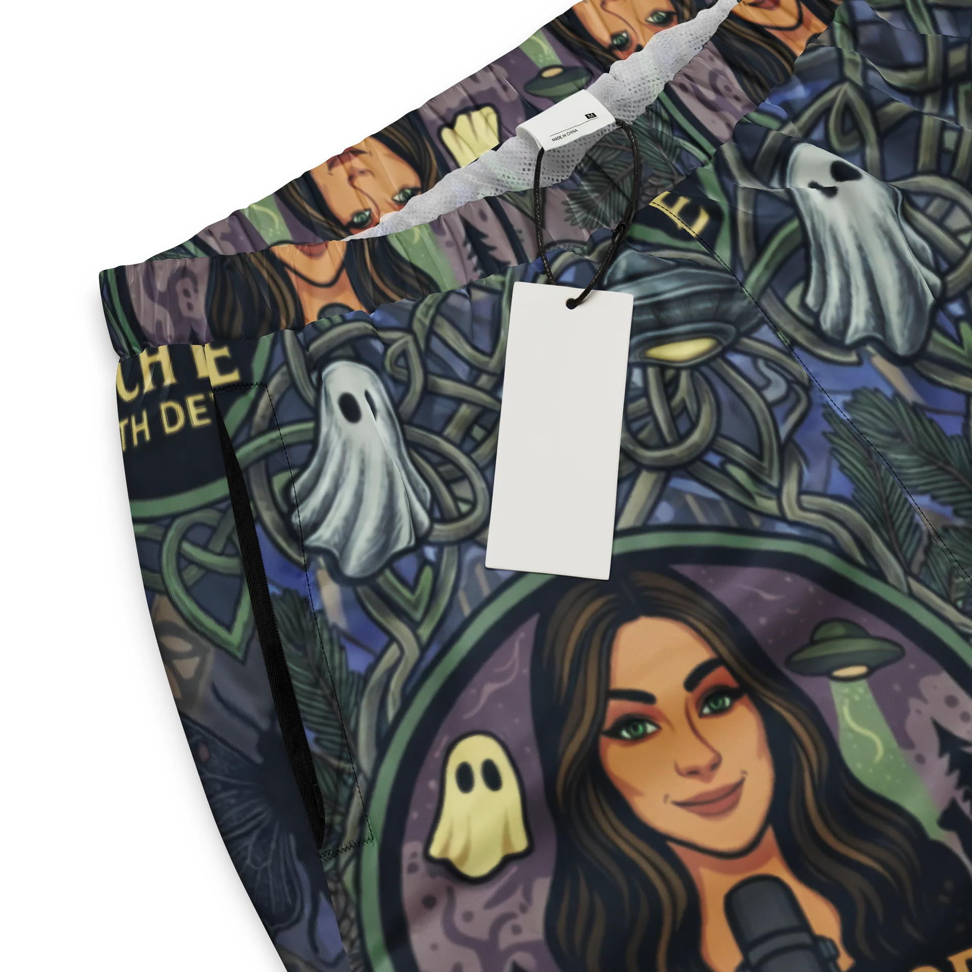 PORCH LORE DEVAN PERIWINKLE MOTH UNISEX TRACK PANTS product image (3)