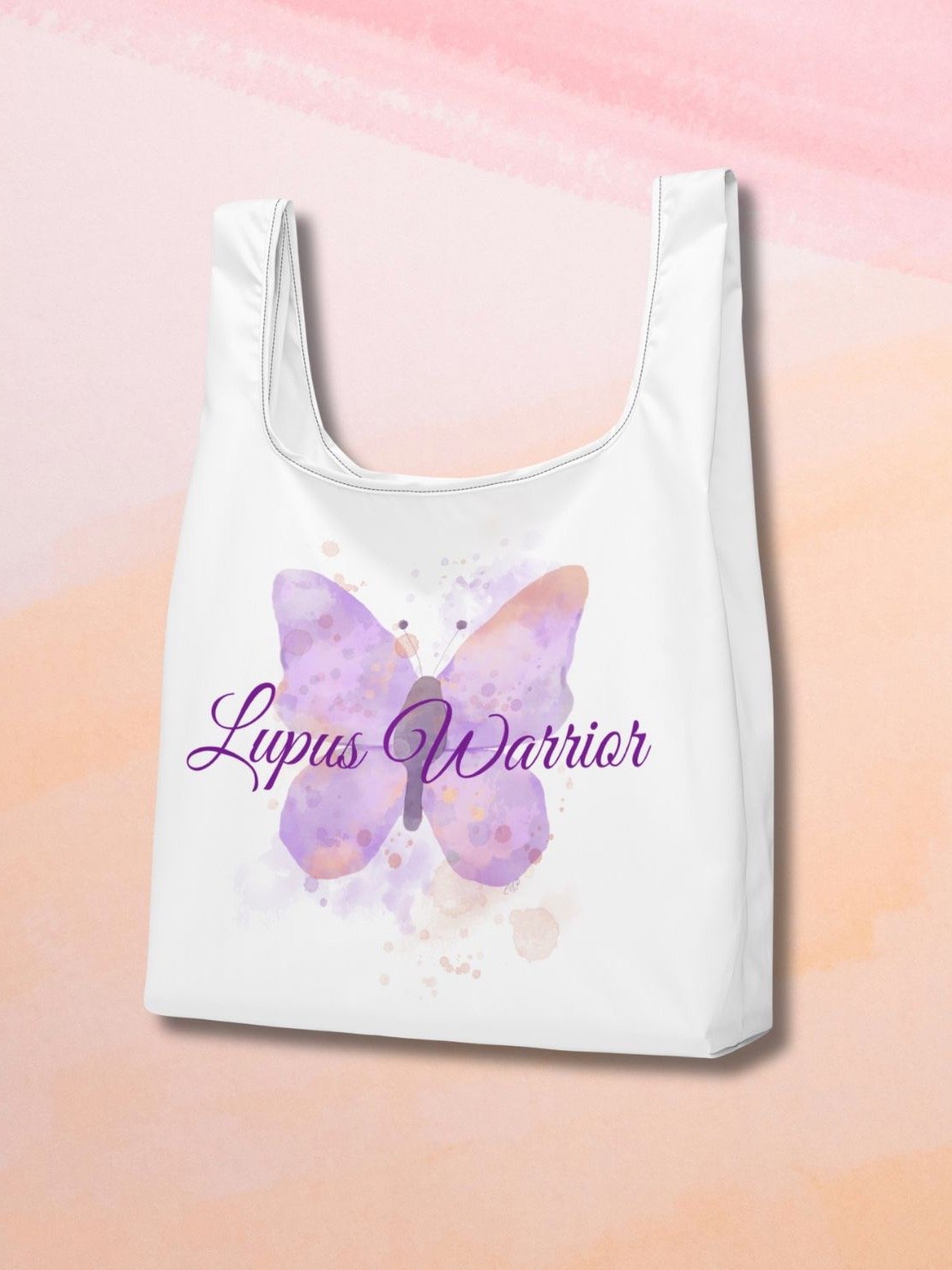 Lupus Warrior Butterfly Tote Bag product image (2)