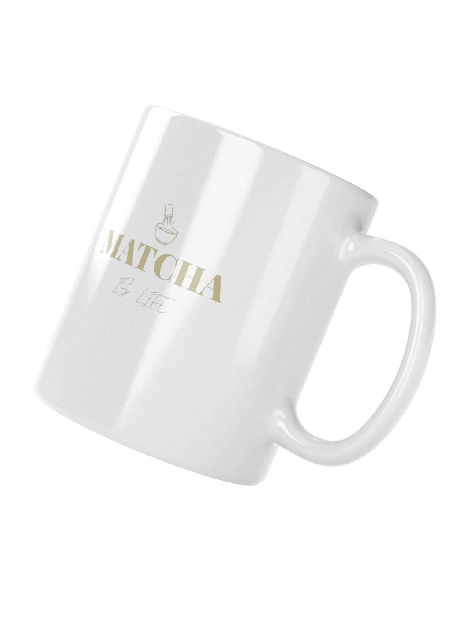 MATCHA IS LIFE Aesthetic Ceramic Mug - Minimalist Green Tea Cup product image (4)