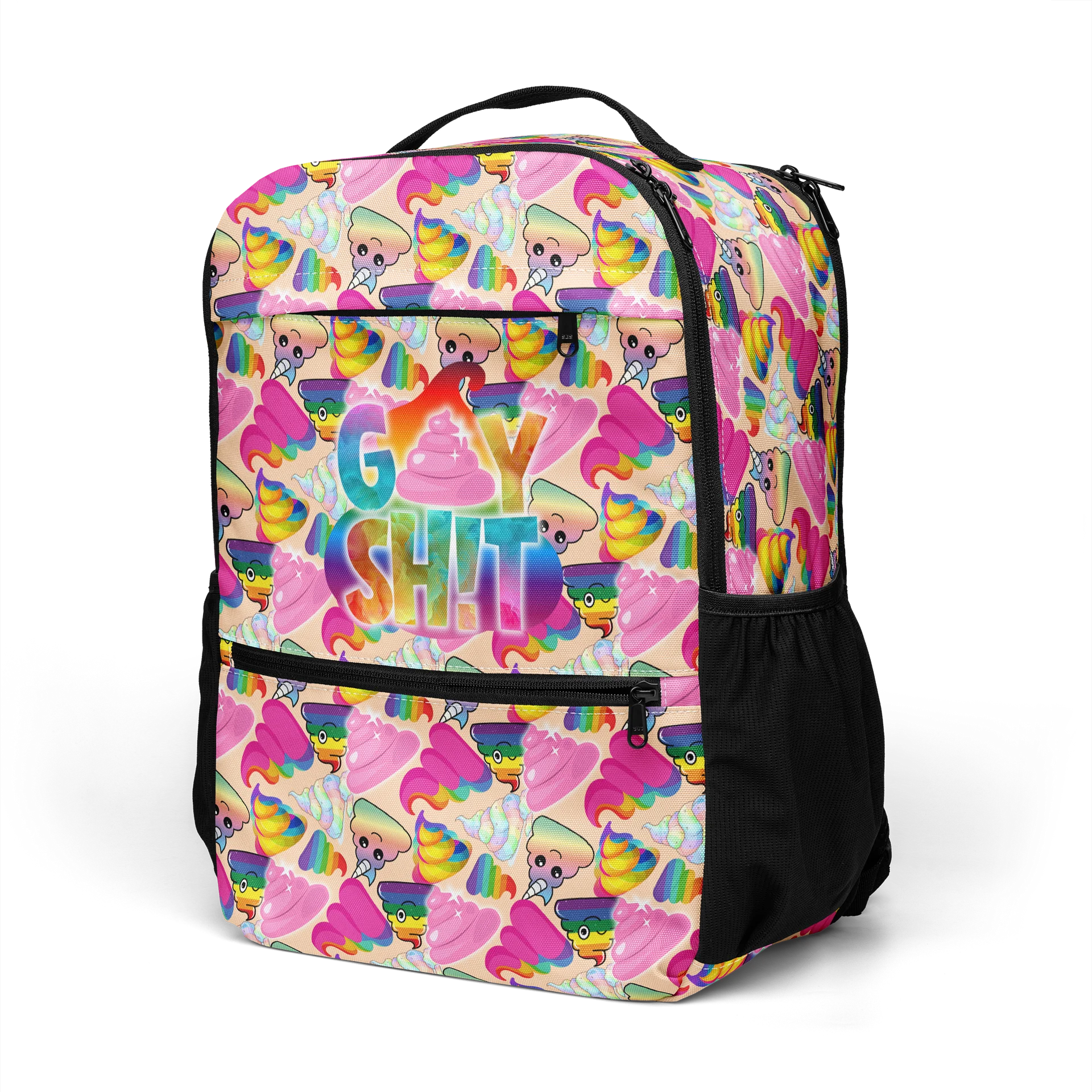 GAY SH!T Premium Backpack - White product image (5)