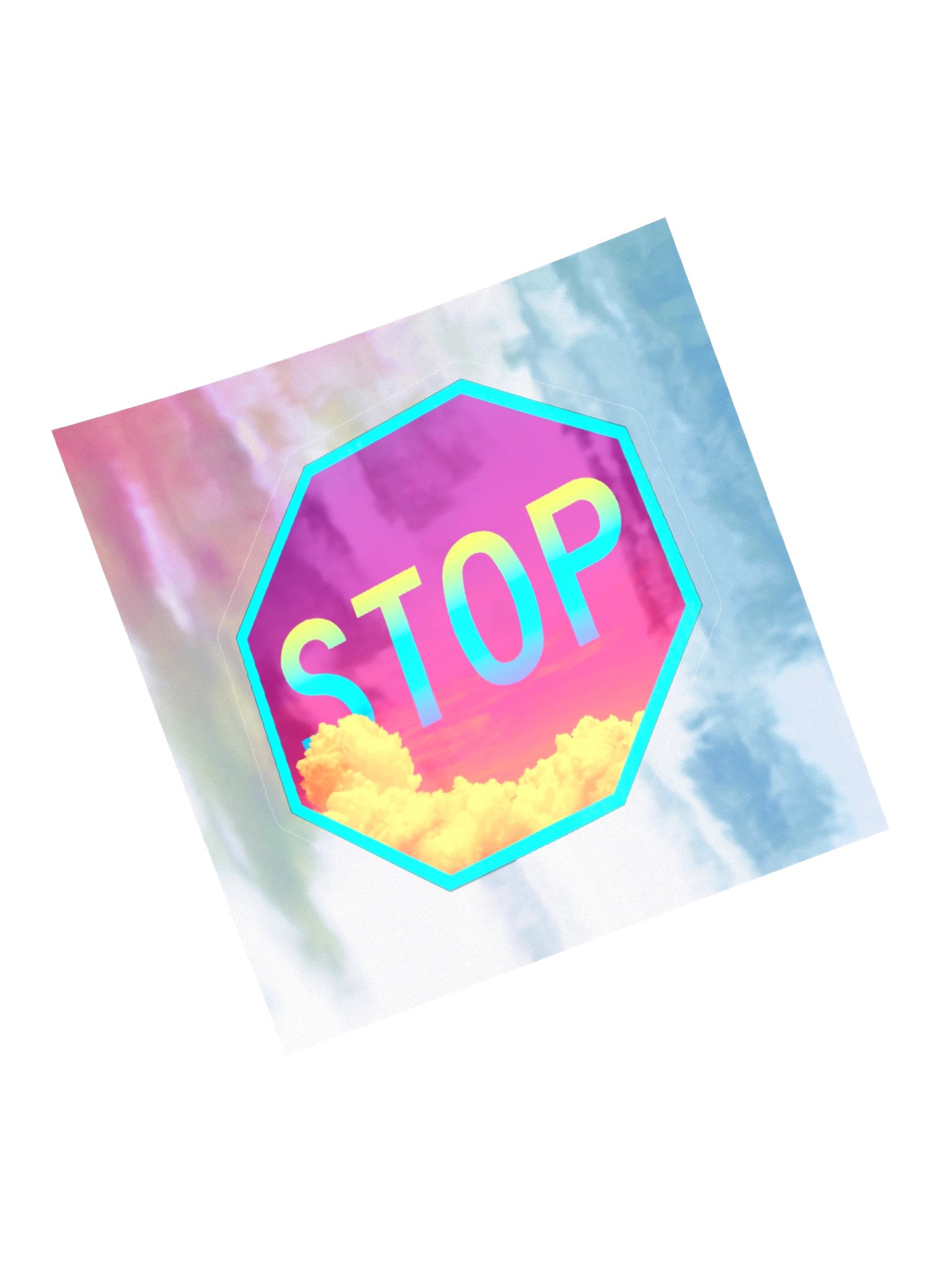 Stop Sign Clouds (Sticker) product image (15)