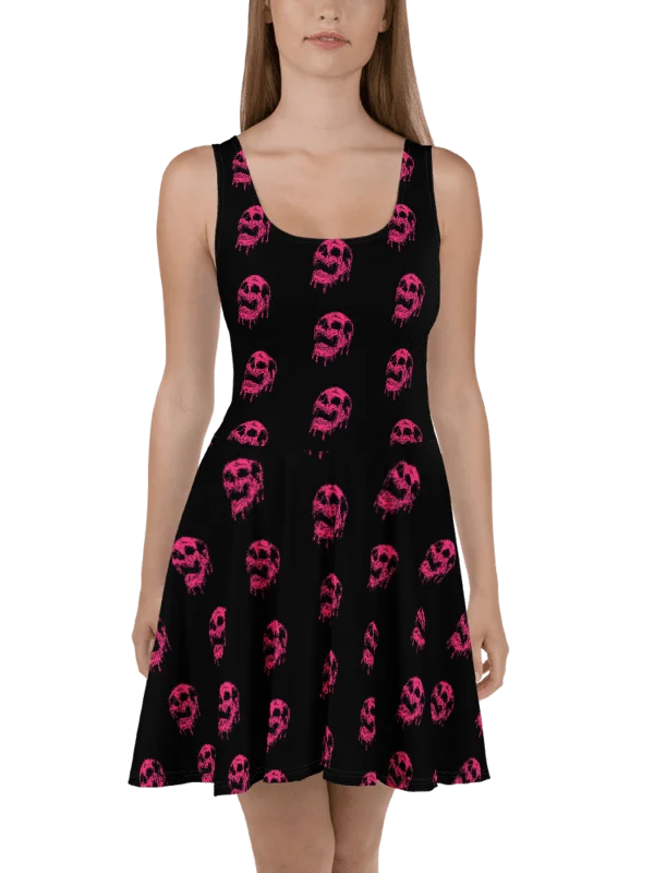 Pink Skull Pattern Dress product image (1)