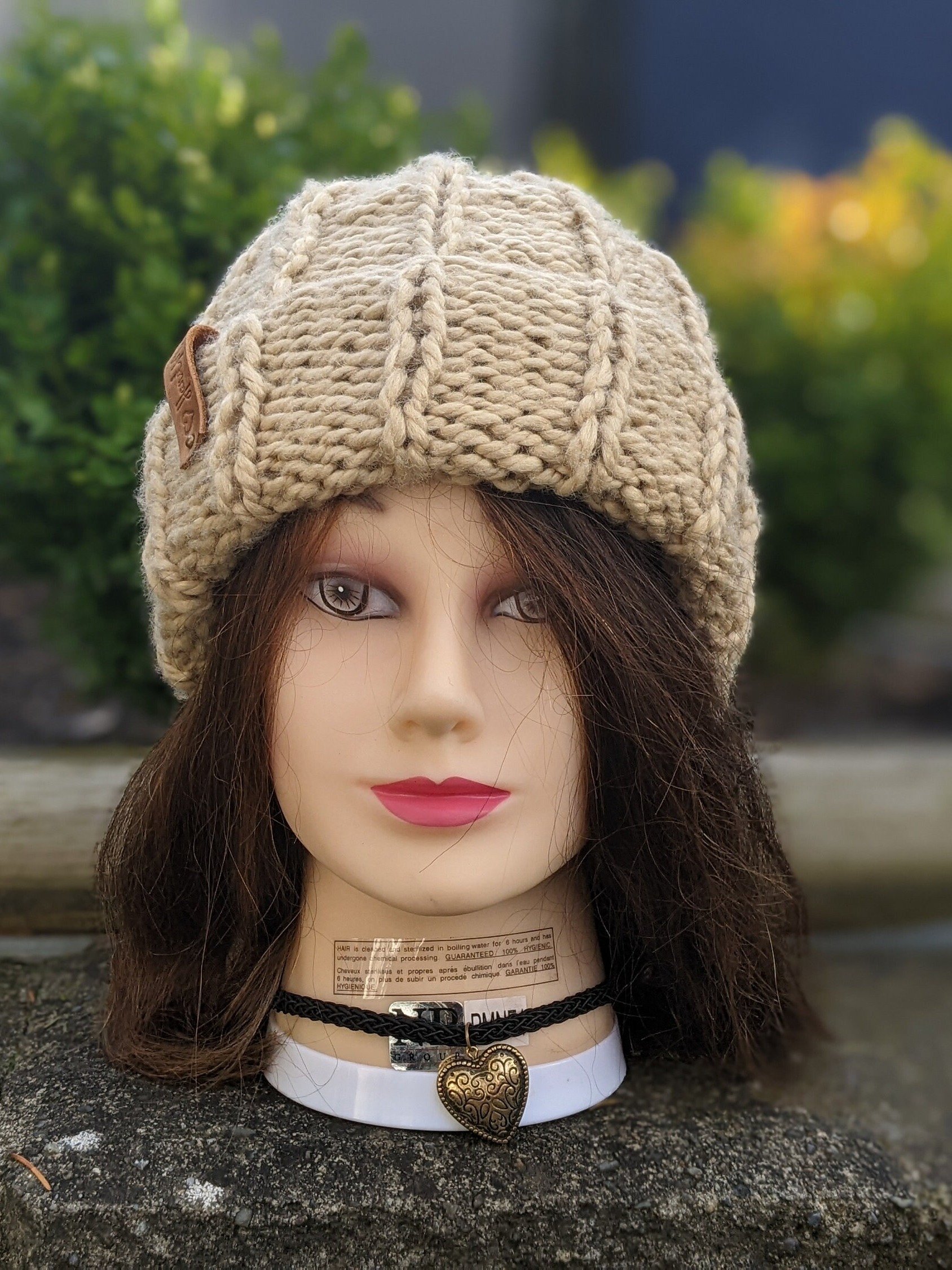 Almond Bulky Hat Knitting Pattern product image (3)