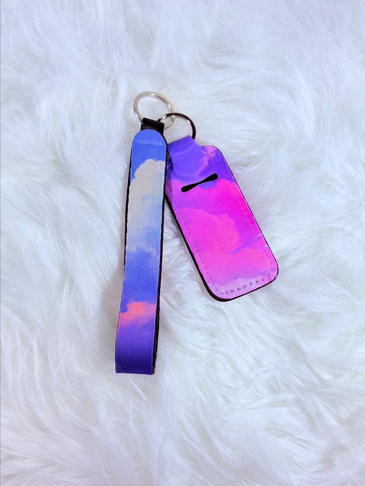 Cloudy Lip Balm Keychain Holder product image (2)