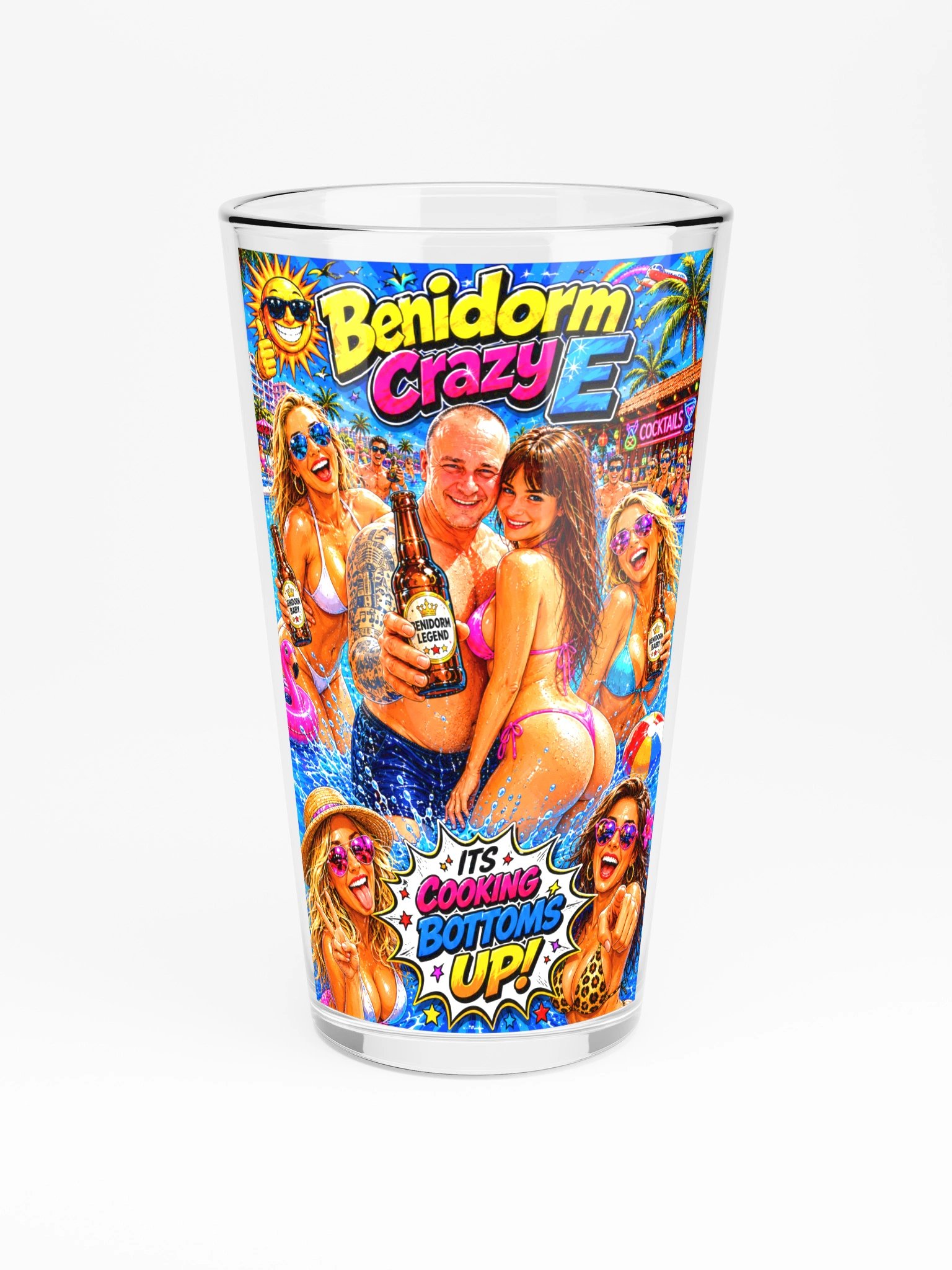 Benidorm Crazy E Pool Party Bottom Up Pint product image (3)