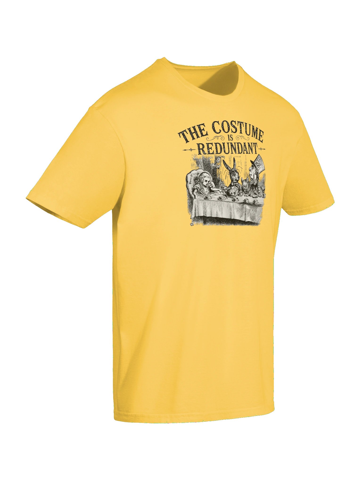 THE COSTUME IS REDUNDANT, Alice Tea Party, Halloween Unisex Cotton Softstyle T-Shirt product image (6)
