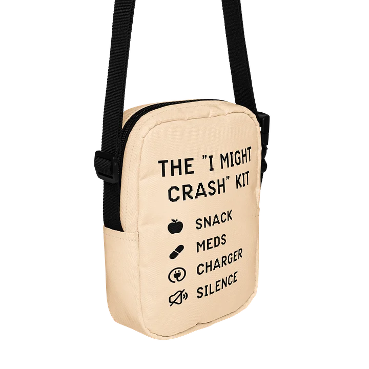 I Might Crash Kit Crossbody Bag | Chronic Illness Spoonie Essentials Bag product image (2)