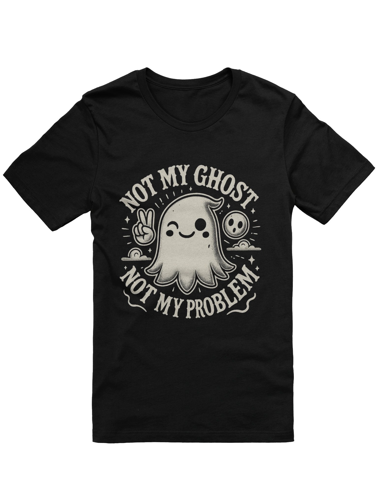 Retro Peace Ghost Tee product image (1)