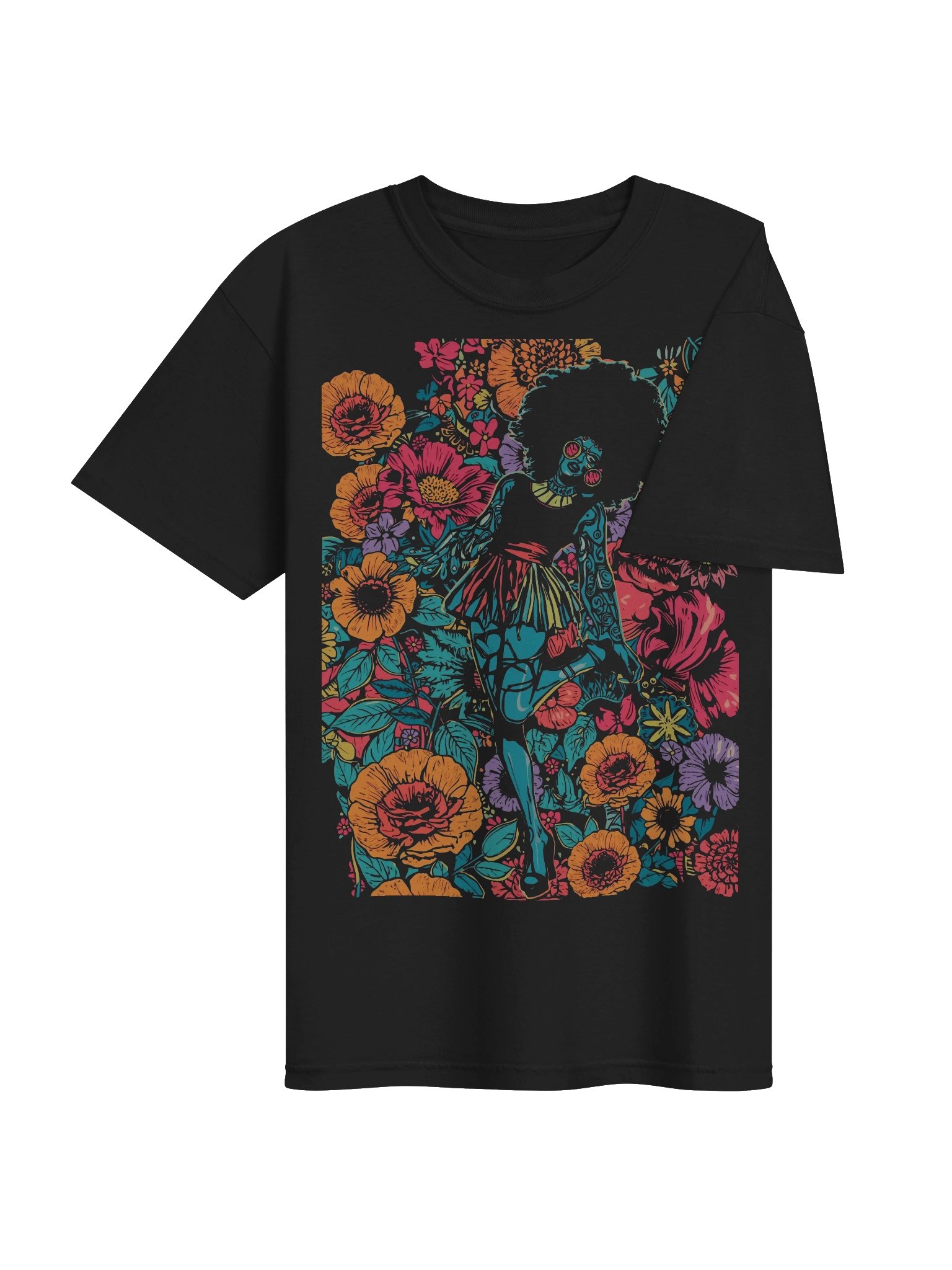 Afro Bloom Pop-Art Heavyweight Tee product image (7)