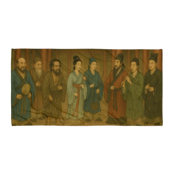 Eight Immortals Sublimated Towel product image (1)