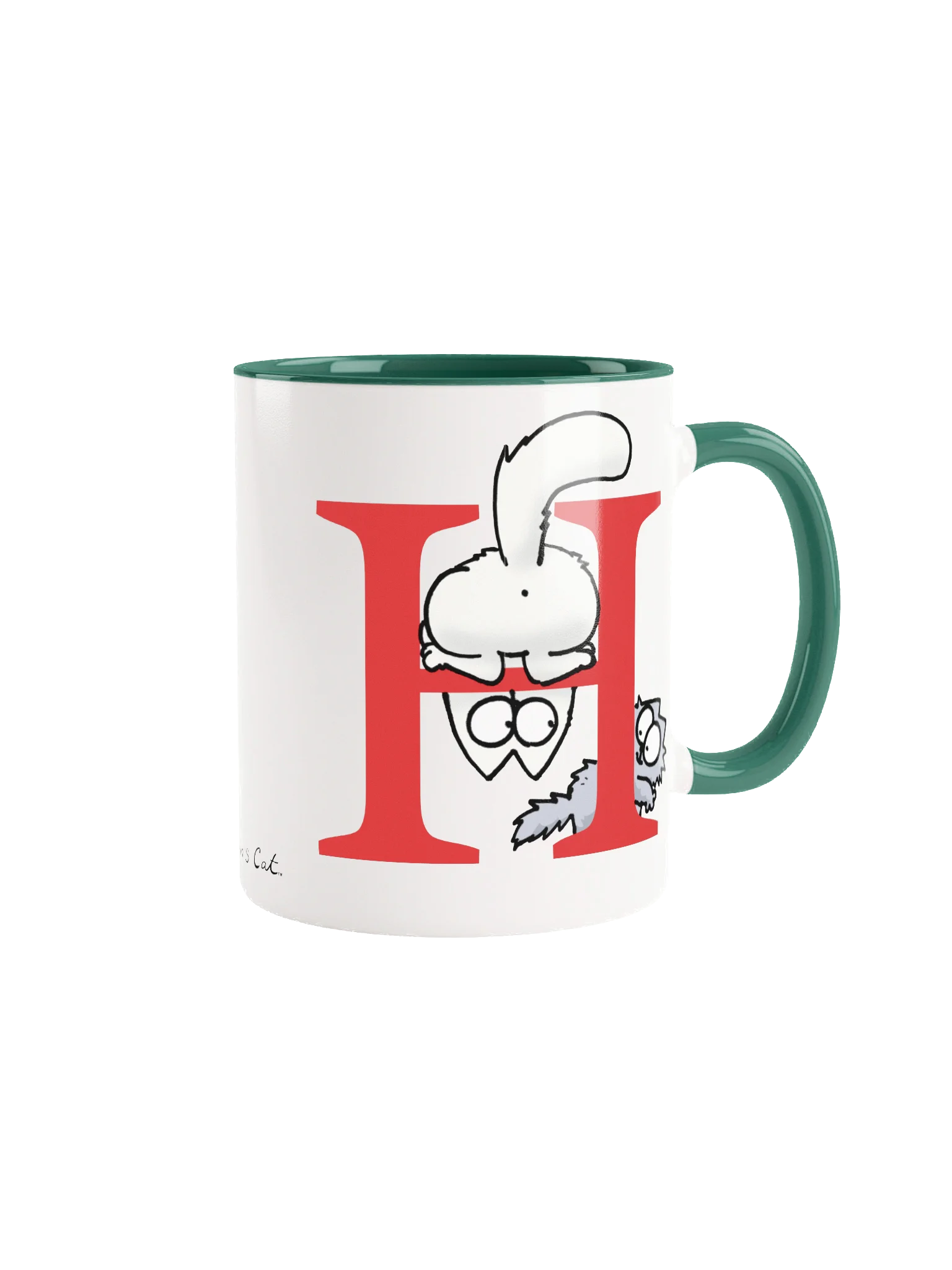 Cat Monogram Mug - H product image (2)