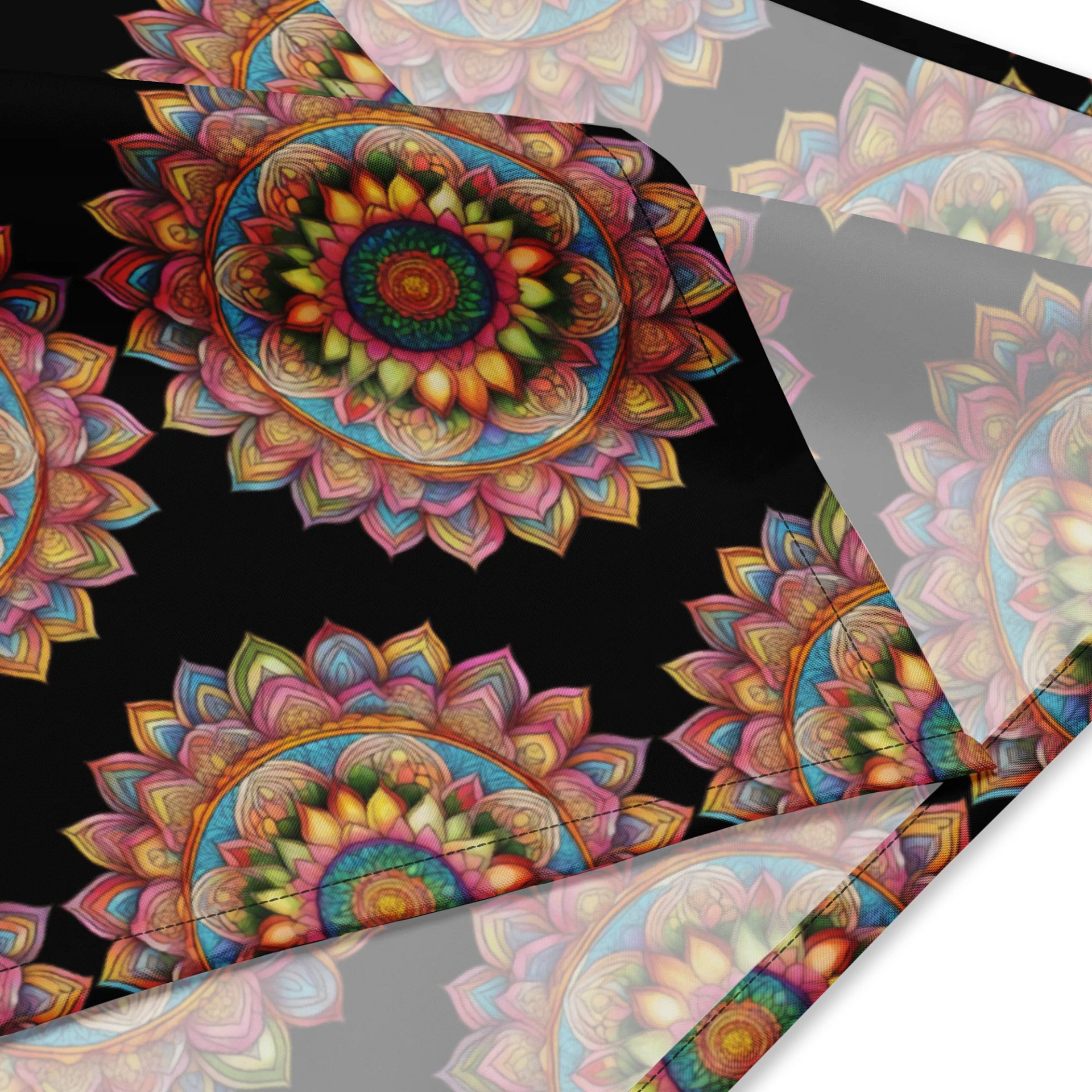 Golden Bloom Mandala - Bandana product image (3)