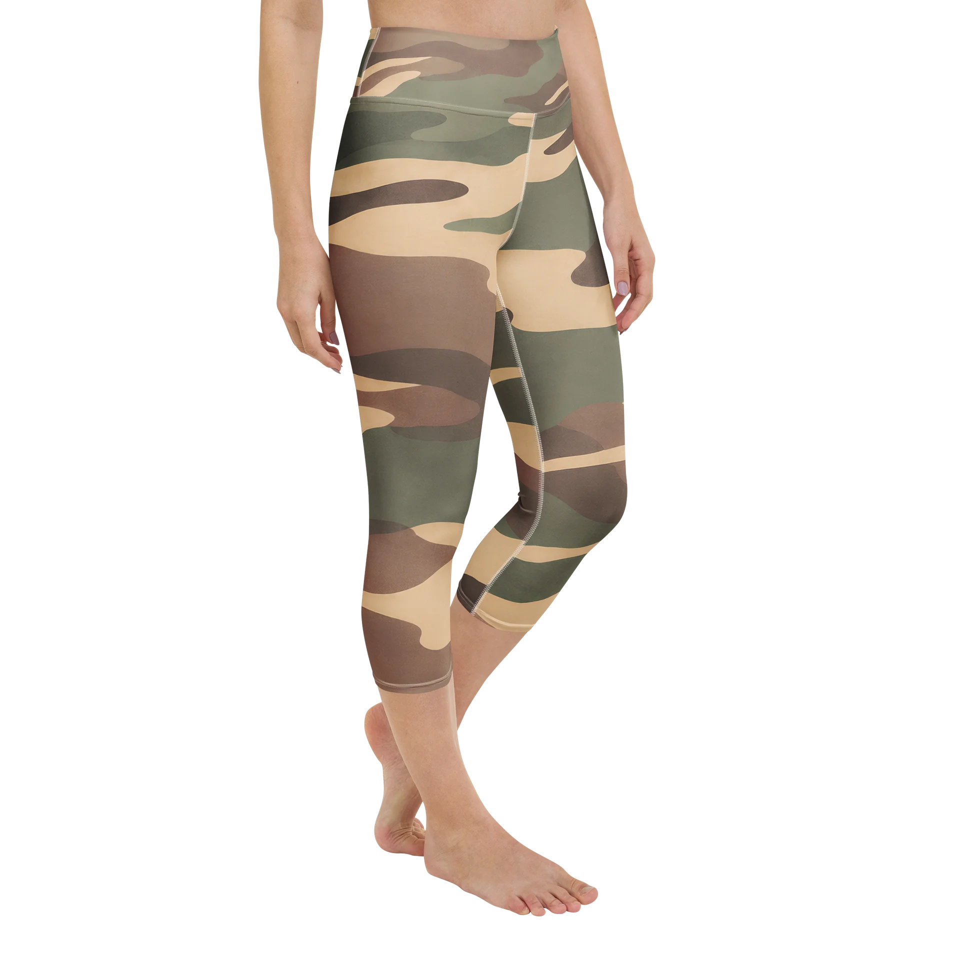 Untamed Terrain — Women’s Capri Yoga Pants product image (2)