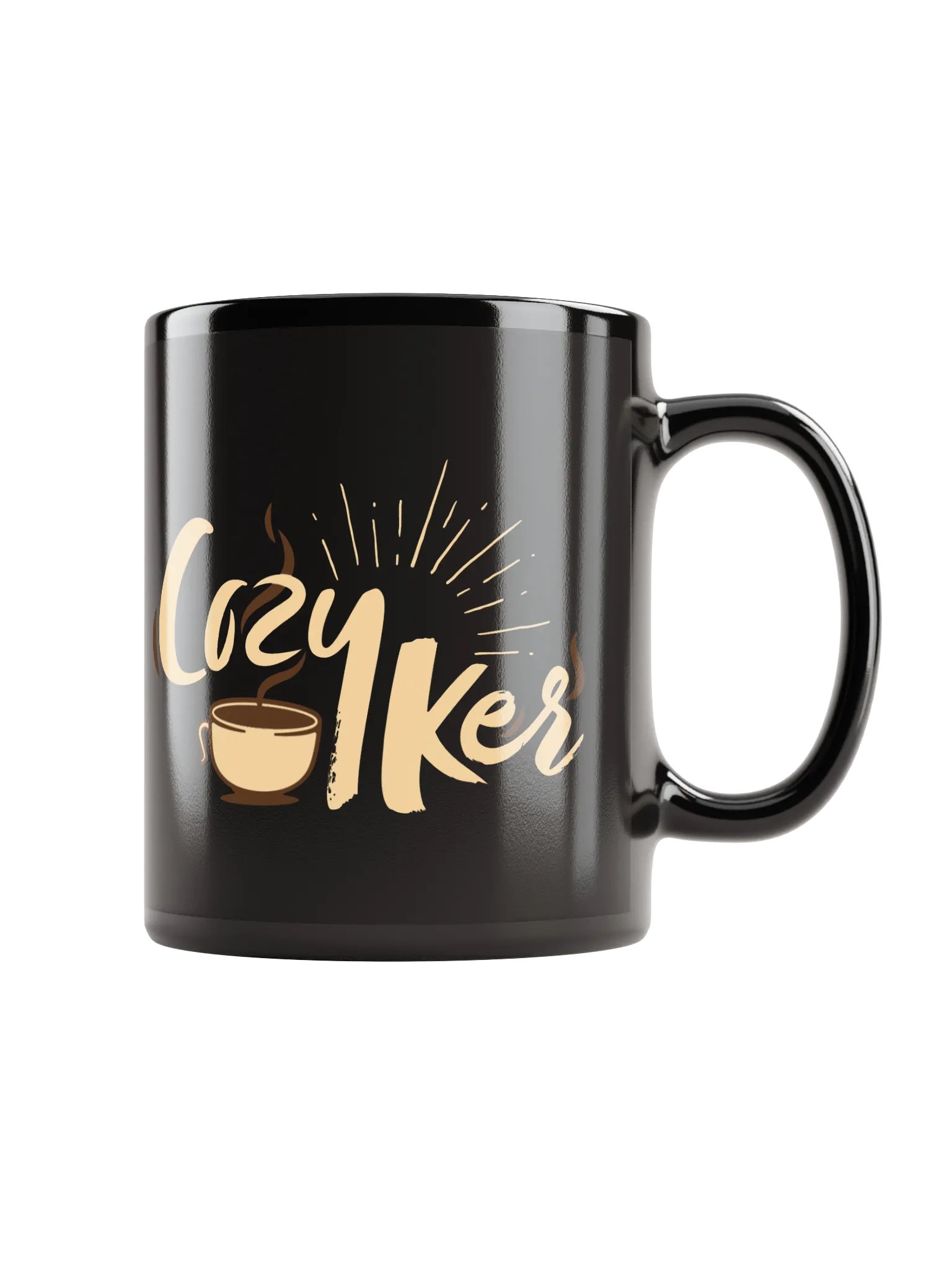 CozyKer Black Mug product image (1)