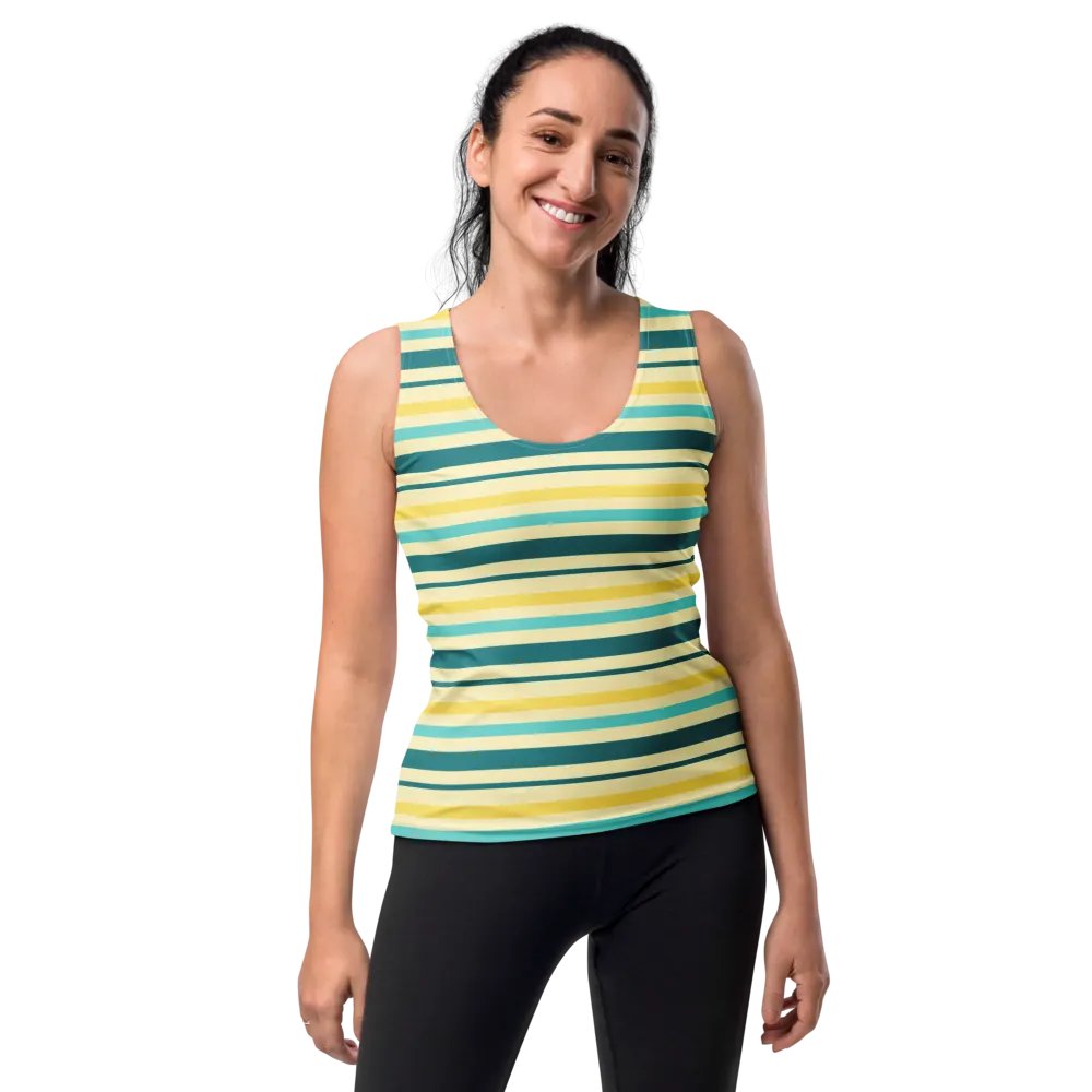 Key Lime Stripes Women's Tank Top product image (10)