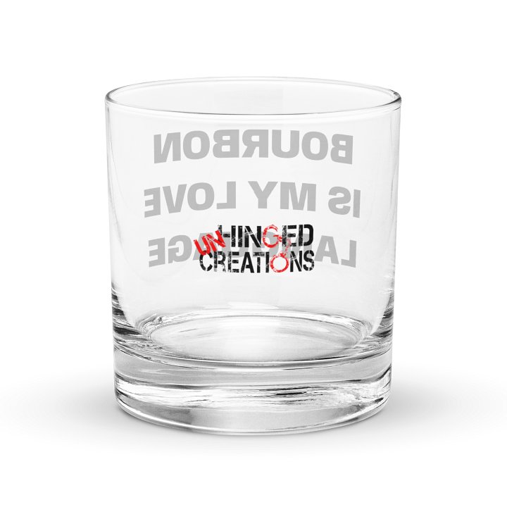 Bourbon is My Love Language Rocks Glass product image (2)