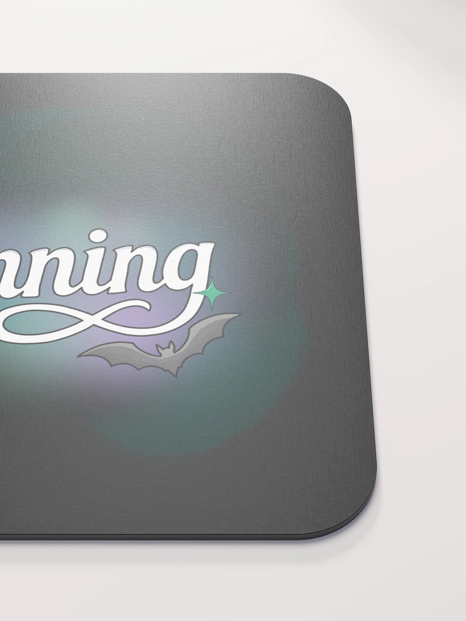 Stunning - White - Black Mouse Pad product image (5)