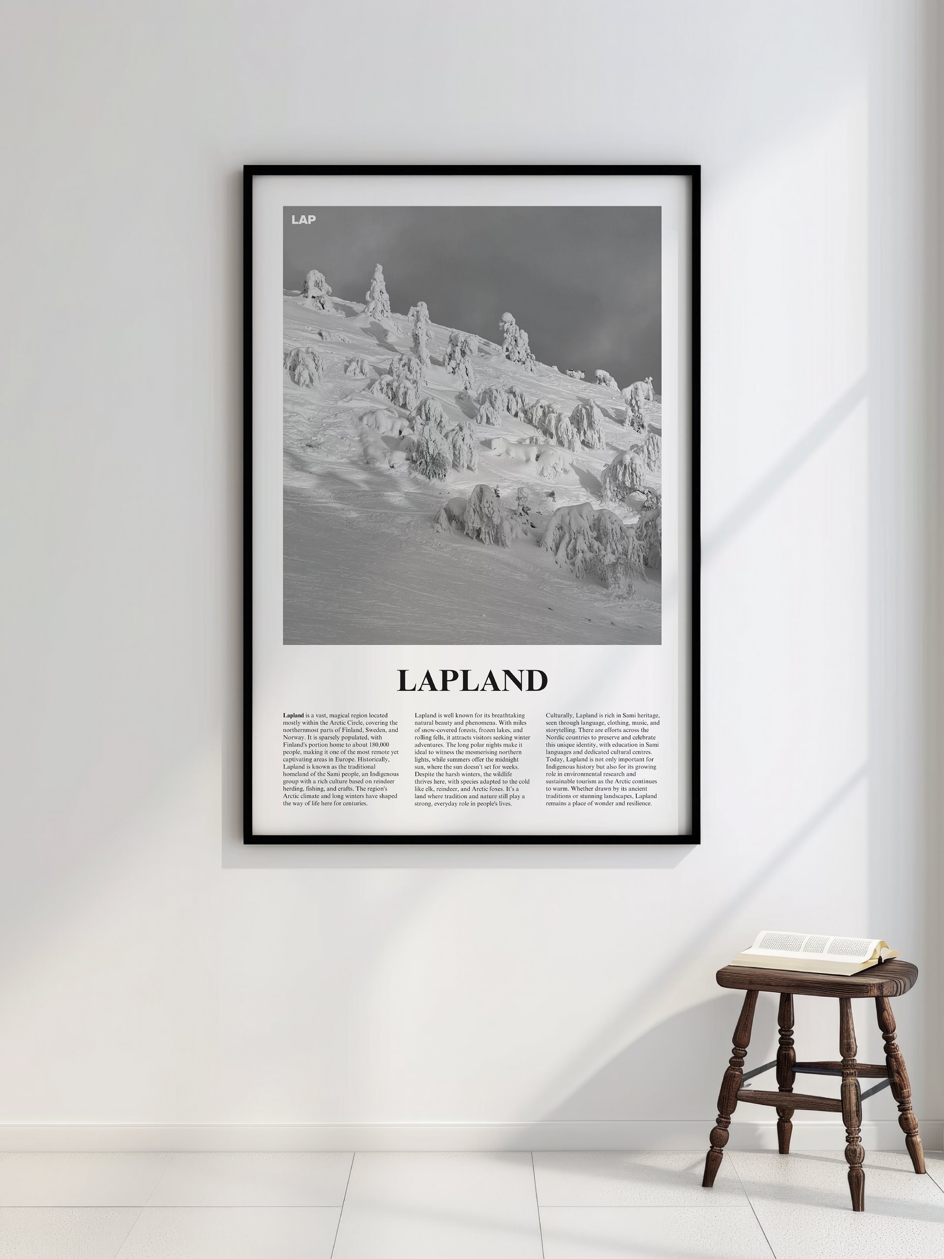 Lapland 02 Newspaper Poster | Framed product image (2)
