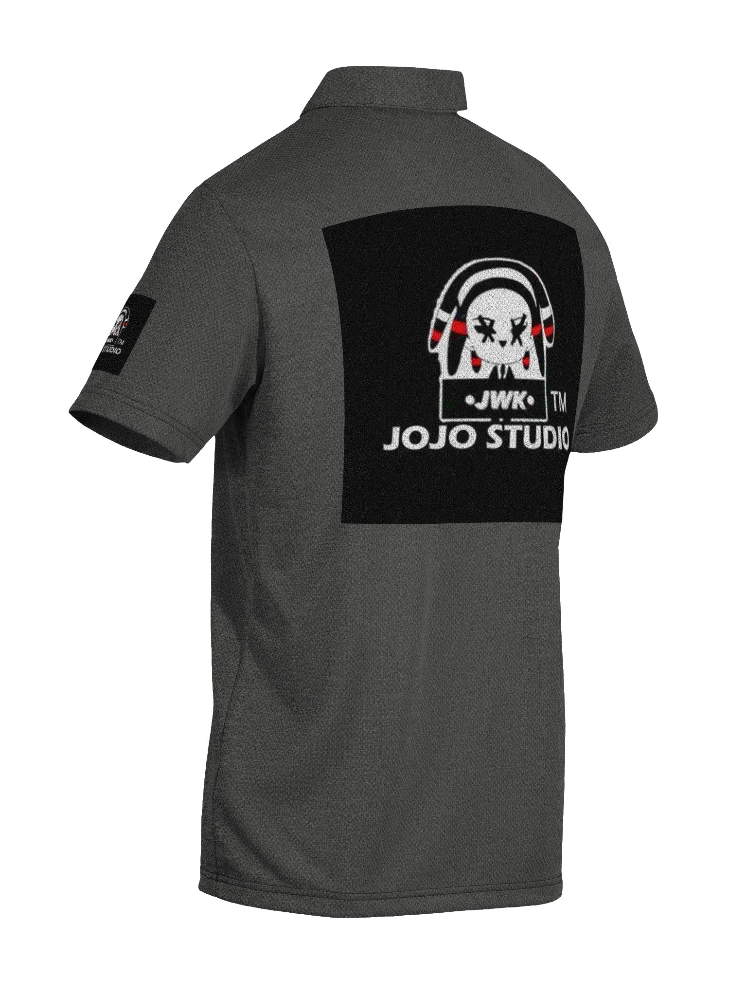 JWK Jojo Studio Luminous Brain Logo Polo — Adidas Space-Dyed product image (12)