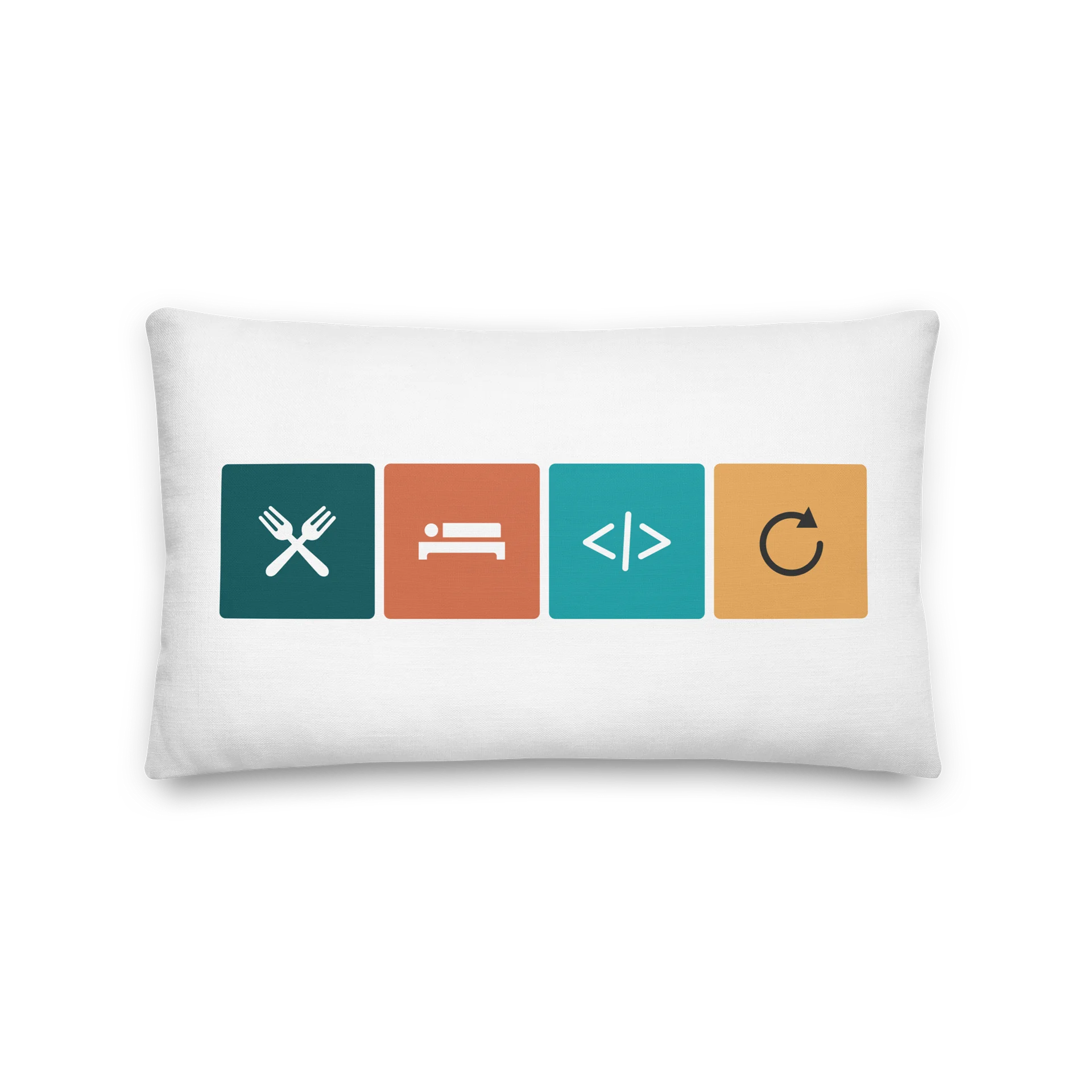Emoji code Throw Pillow product image (1)