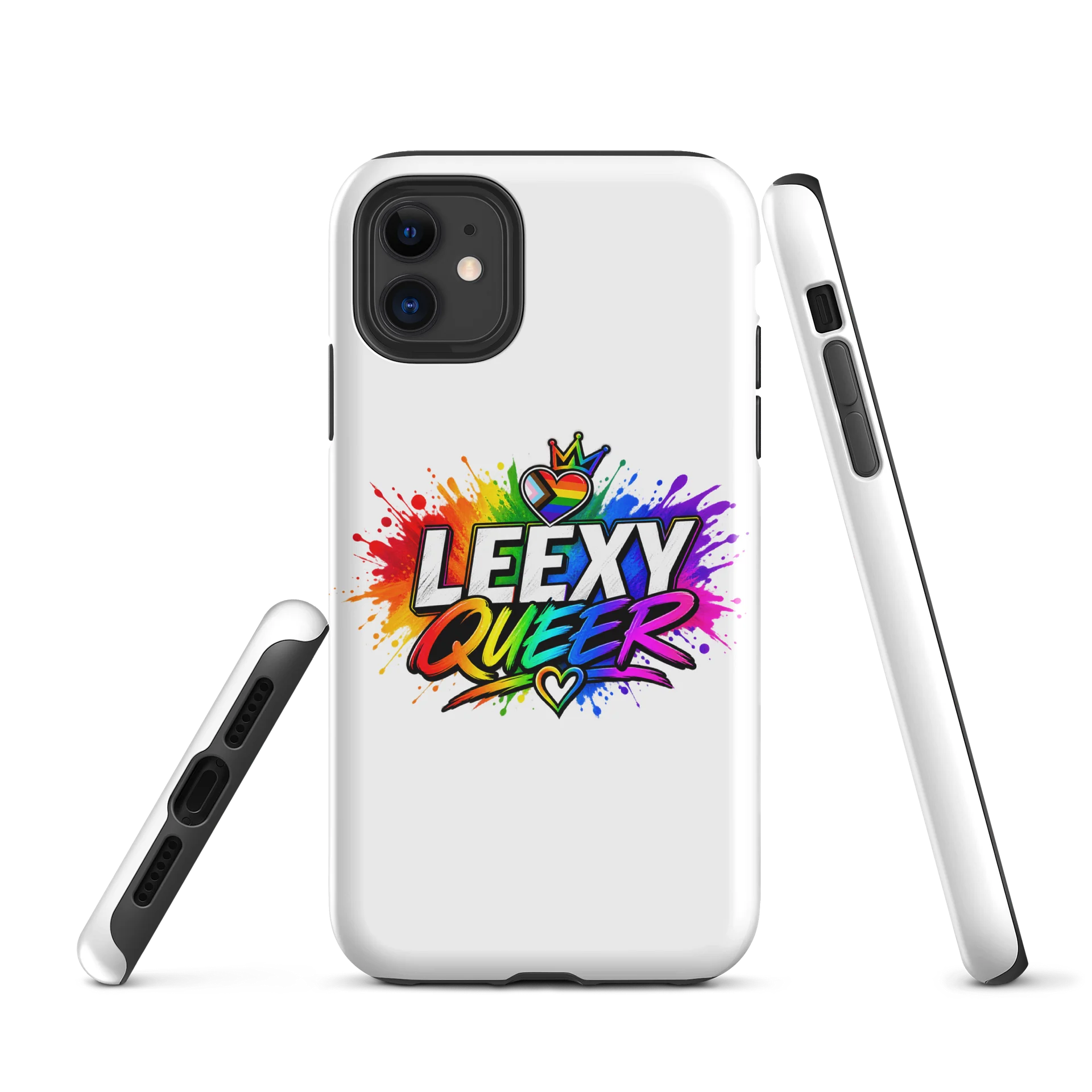 LeexyQueer Rainbow Pride Tough iPhone Case product image (1)