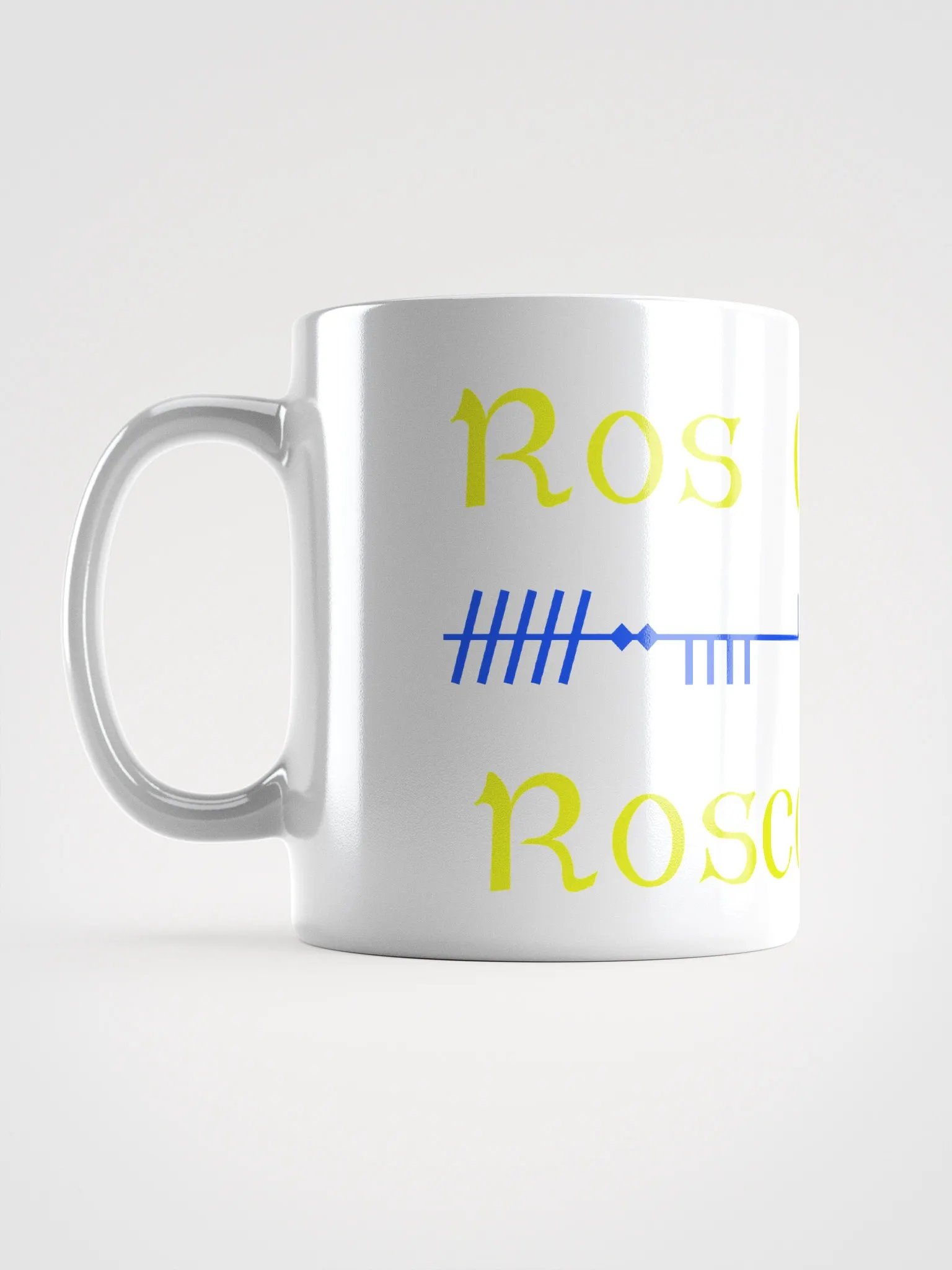 Roscommon/Ros Comáin - Scholastic style Ogham Mug product image (6)