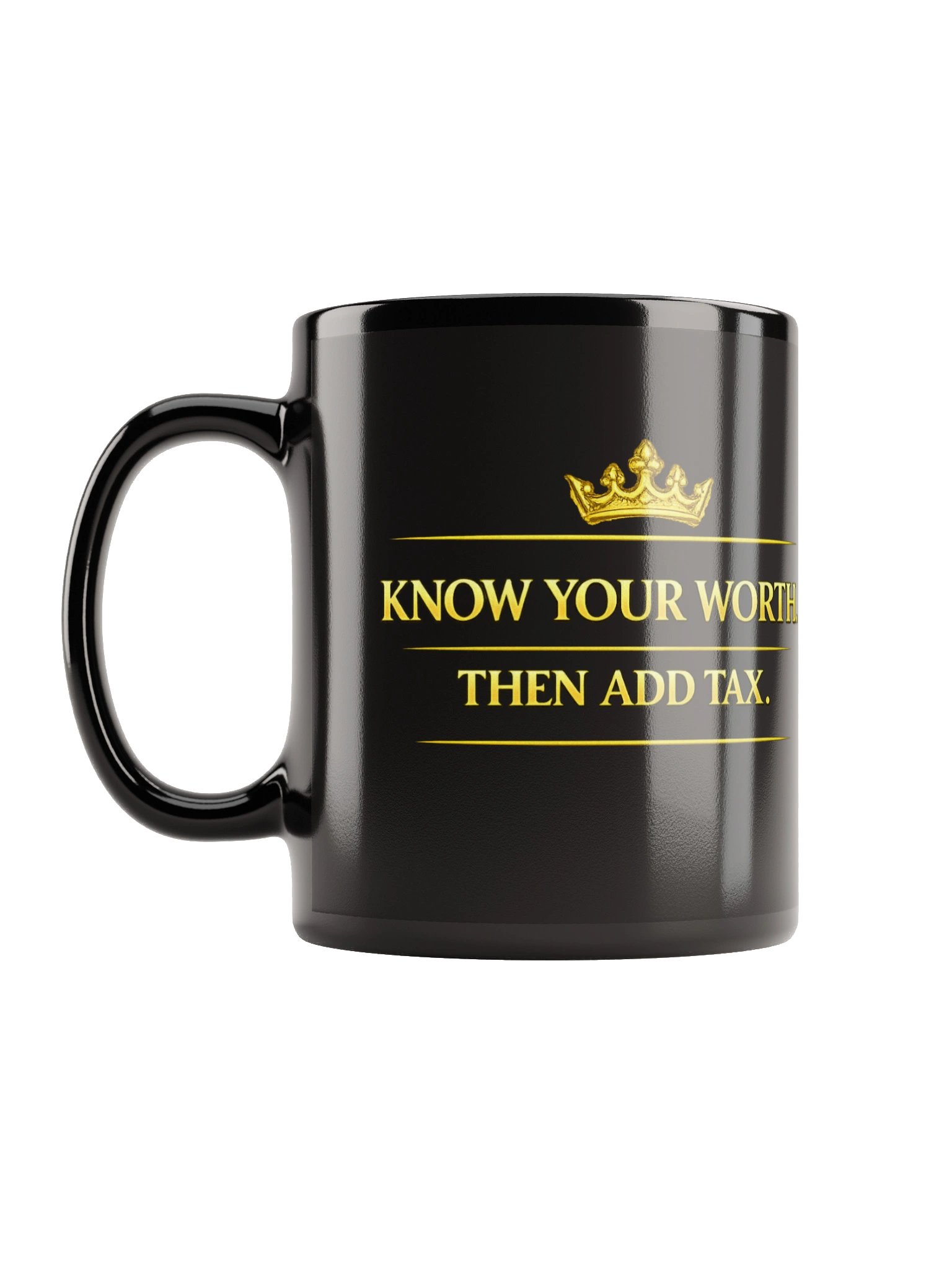 Know Your Worth Then Add Tax Mug – Motivational Self-Worth Coffee Mug | Empowerment Gift product image (4)