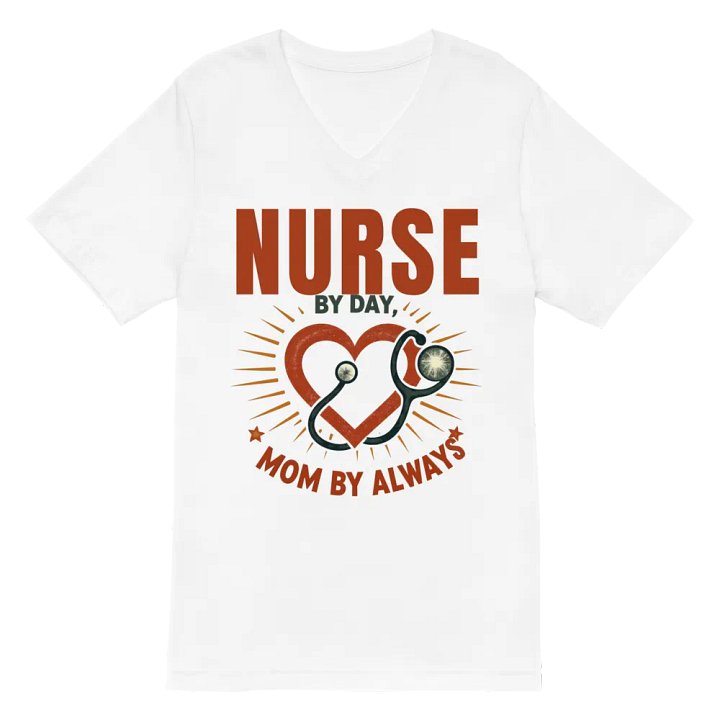 Nurse by Day Mom by Always V-Neck Tee product image (6)