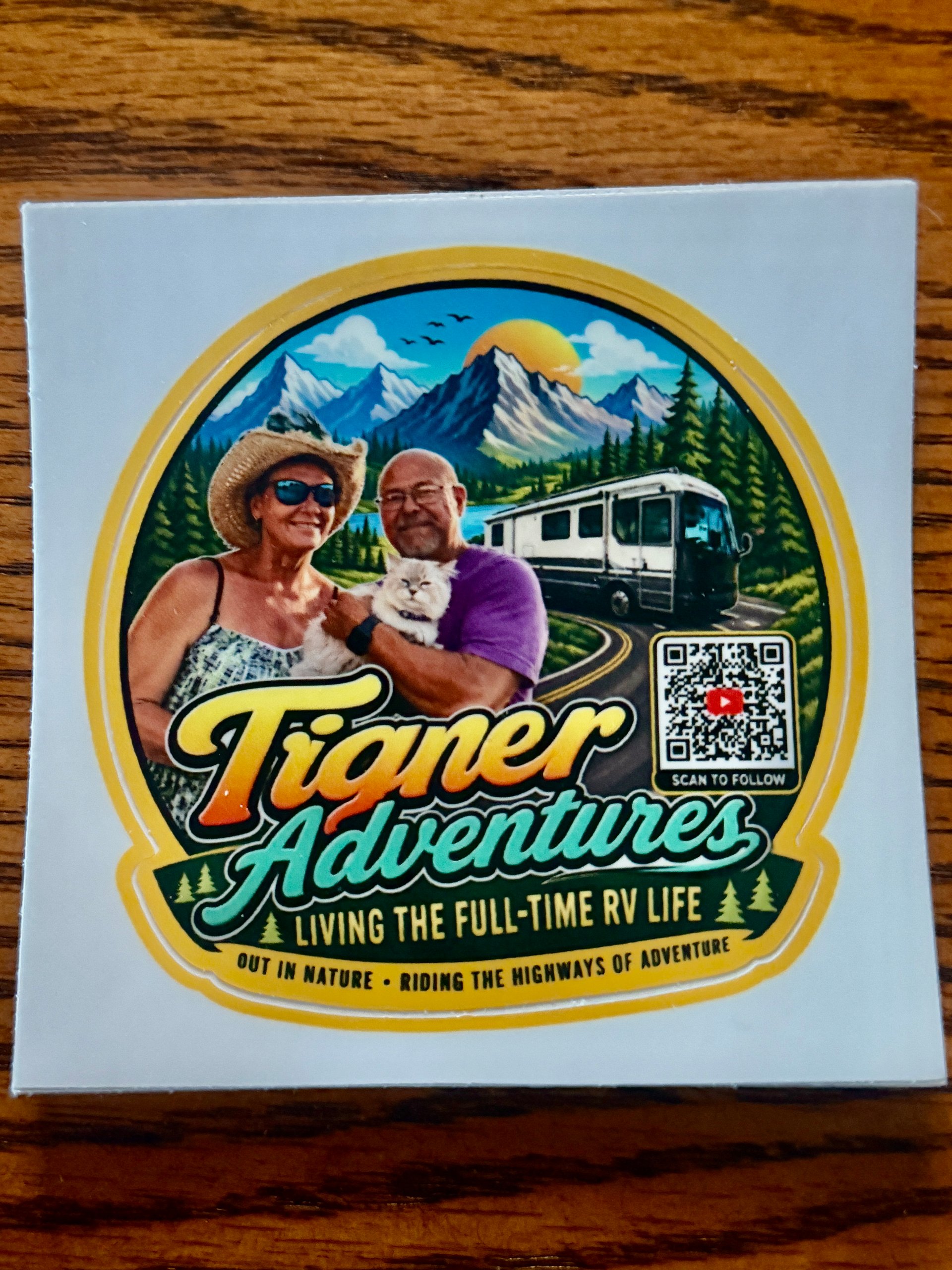 Tigner Adventures Full-Time RV Life Sticker product image (1)