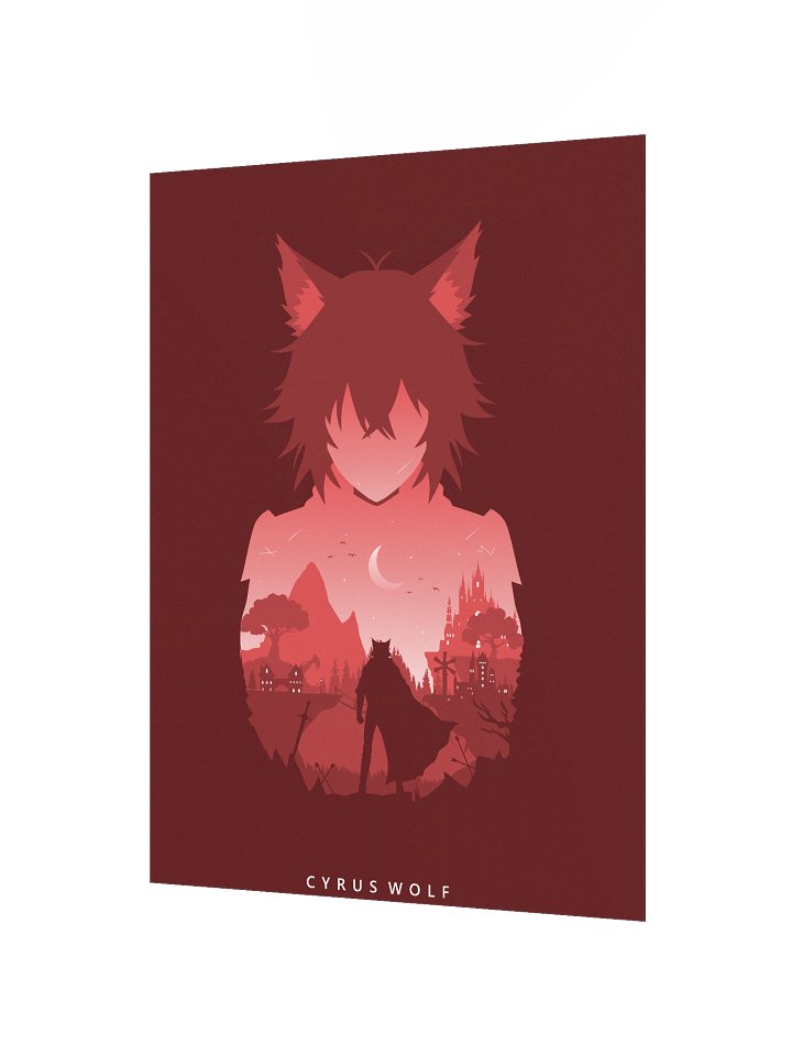 Cyrus Silhouette Poster 12"x16" product image (2)