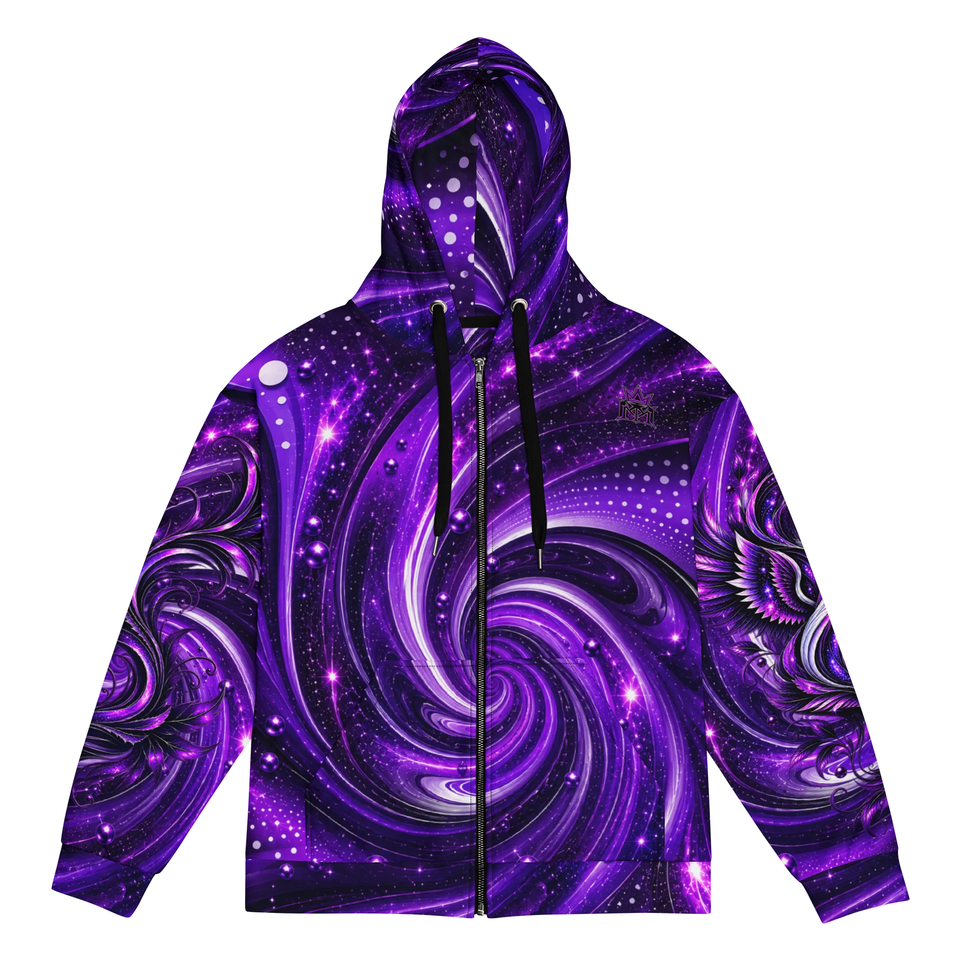 Cosmic Vortex All-Over Print Zip Hoodie product image (3)