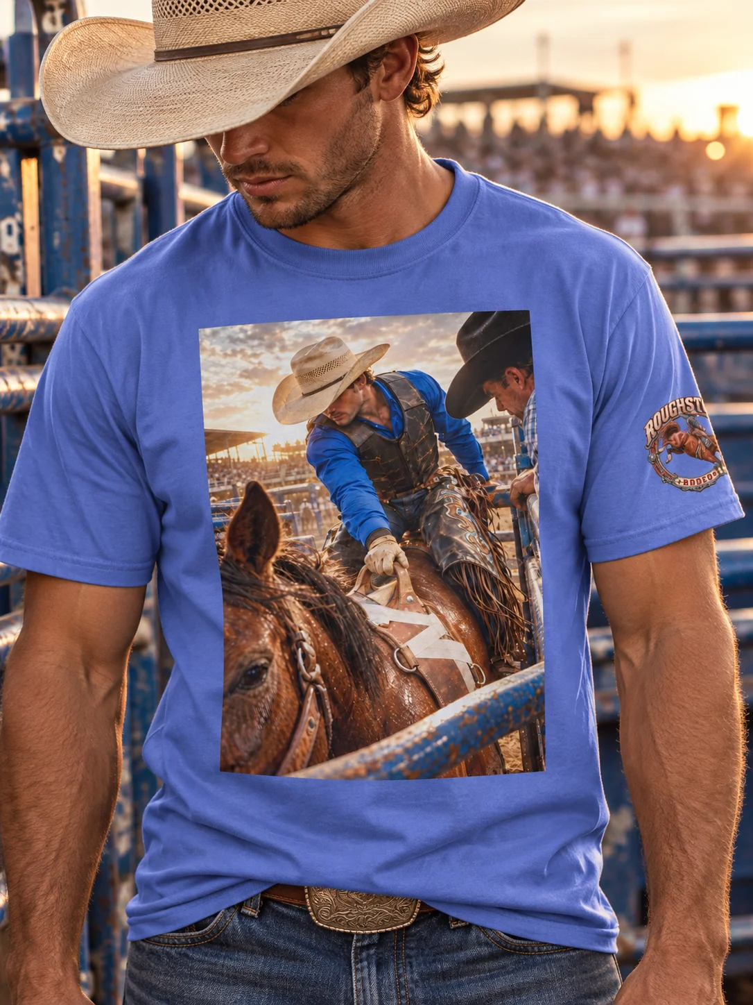 Bareback Bronc Chute to Pickup T-Shirt | ROUGHSTOCK RODEO™ product image (127)