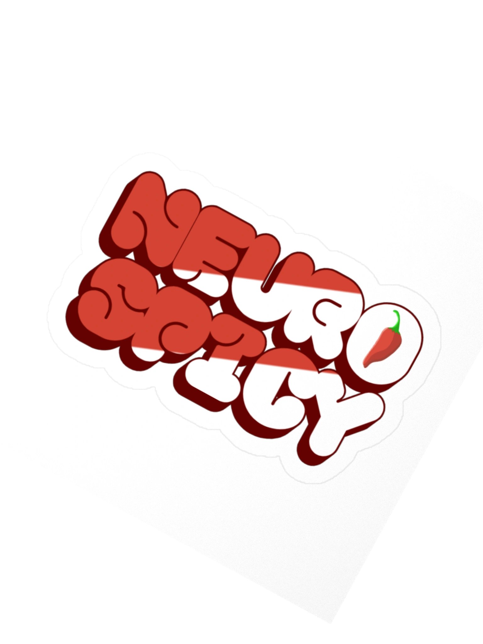 Neuro Spicy Bubble Letters Sticker product image (3)