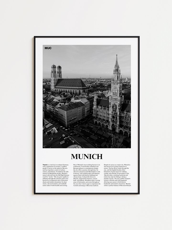 Munich 01 Newspaper Poster | Framed product image (1)