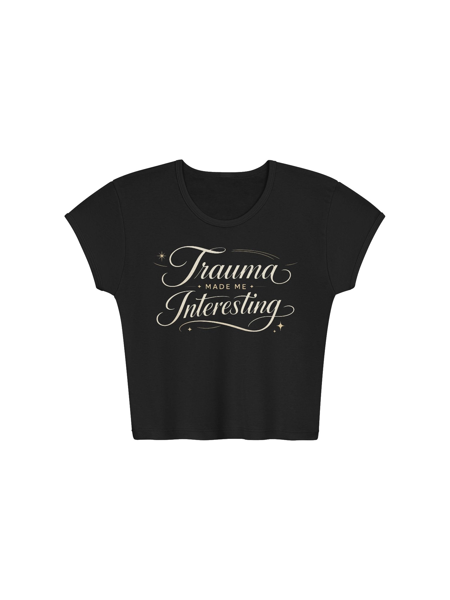 Trauma Made Me Interesting Women's Baby Tee product image (1)