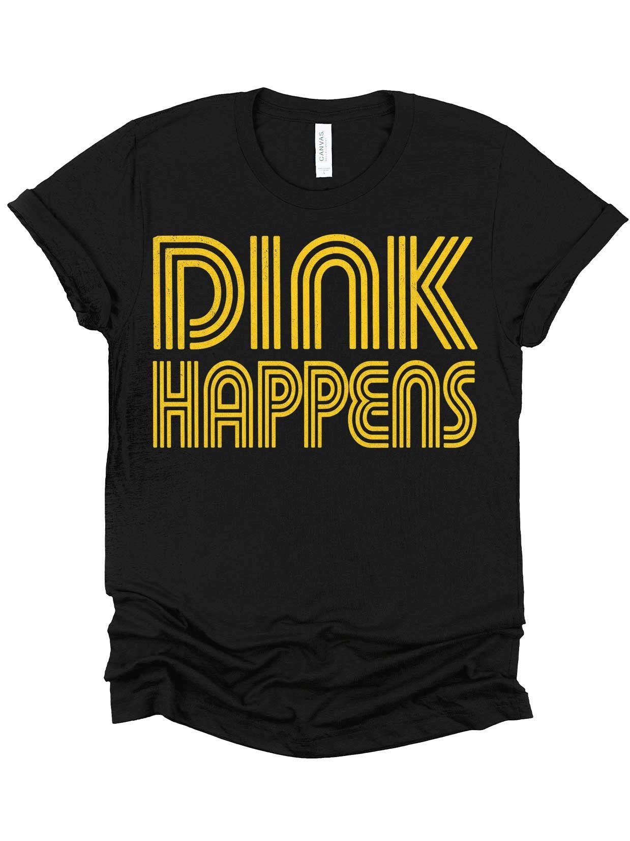 Dink Happens Retro Pickleball Shirt | Funny Vintage Groovy Tee product image (7)
