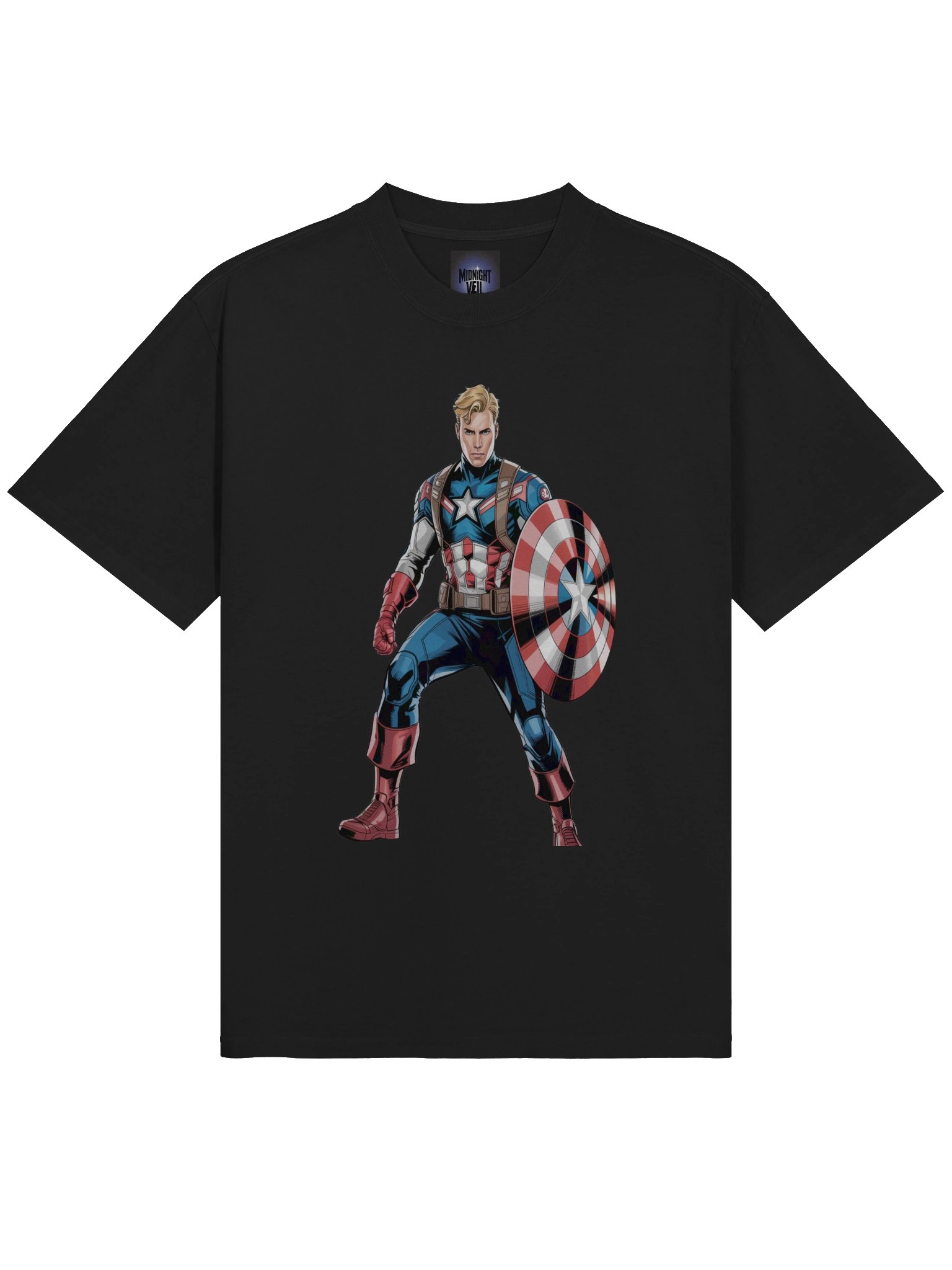 Eclipse Bastion: Captain America Faded Fortress Oversized T-Shirt product image (5)