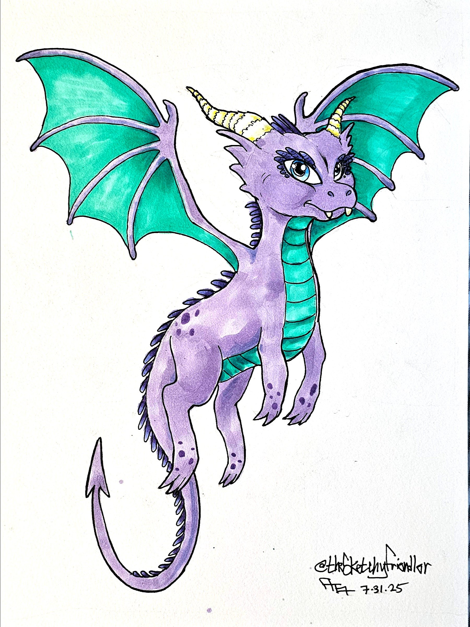 Baby PROTECTION Dragon - Sketchy Friendler OOAK product image (1)