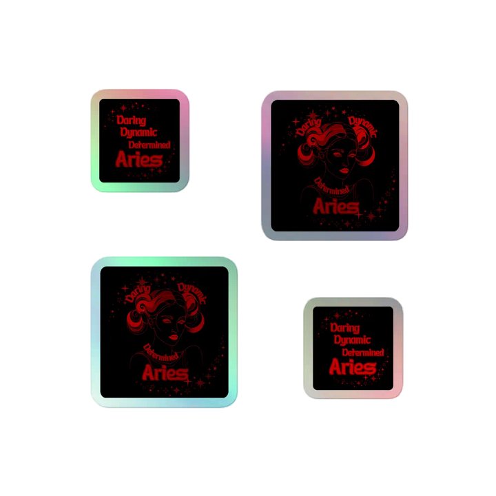 Aries 2025, Daring, Holo Sticker Pack product image (2)