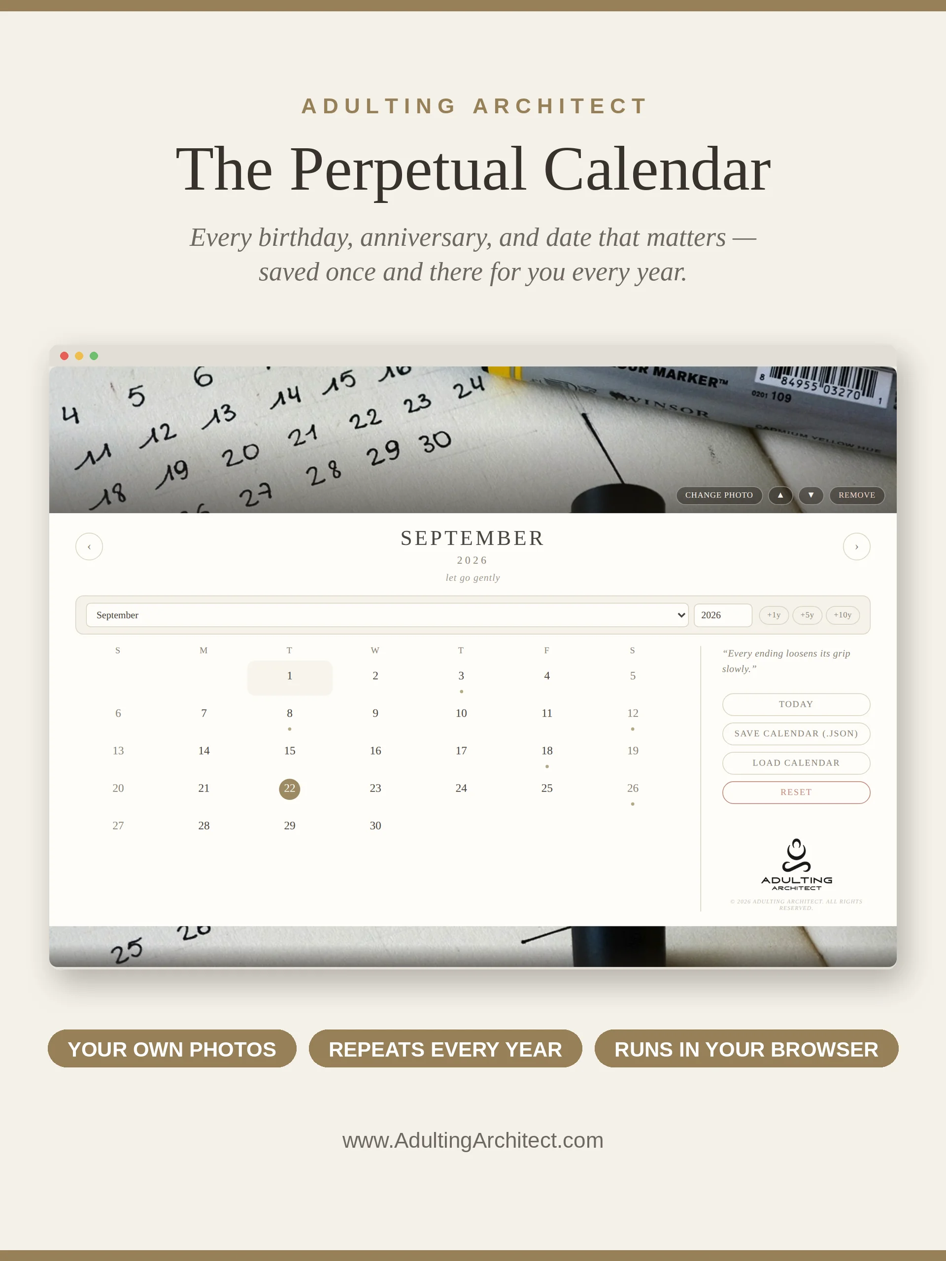 The Perpetual Calendar product image (2)