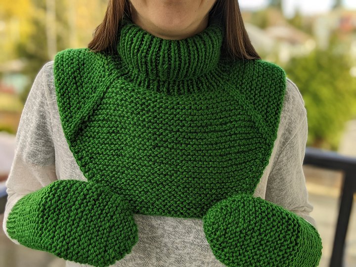 Turtleneck Dickey Knitting Pattern product image (2)