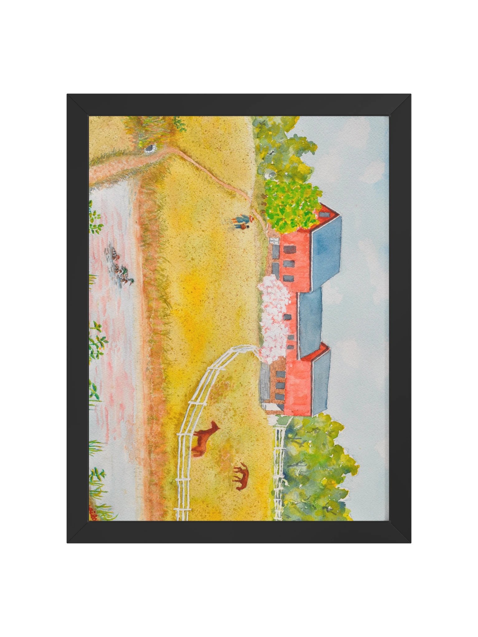 Farm With Horses and Ducklings product image (1)