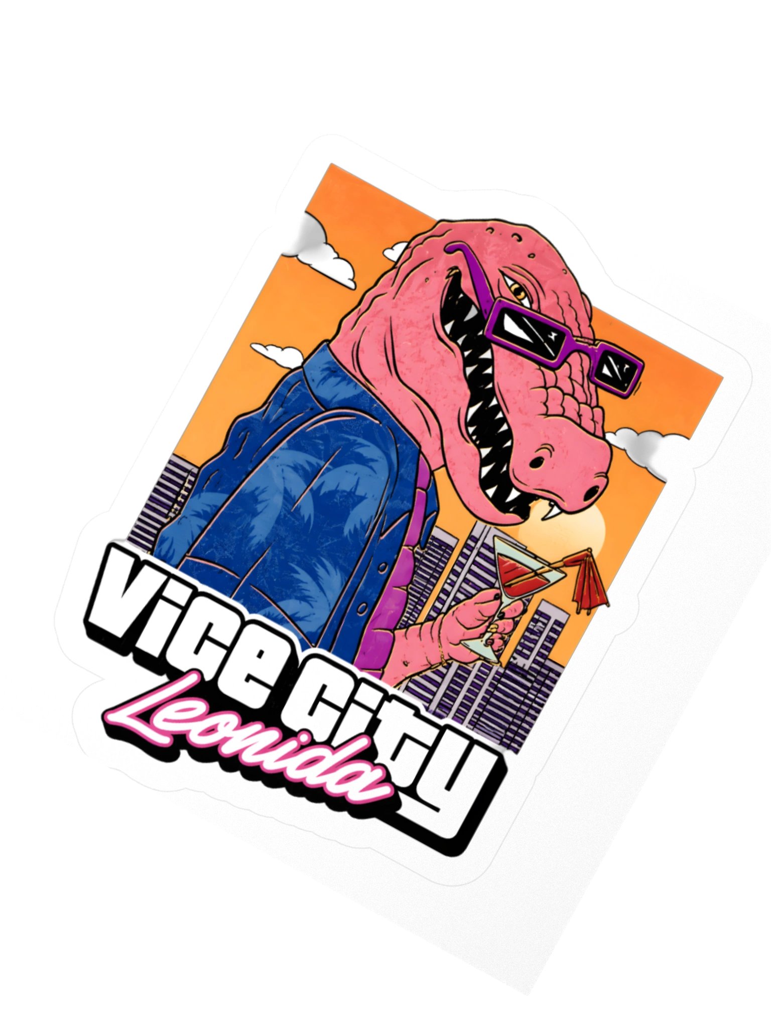 GTA VI Vice City Leonida Alligator Sticker product image (6)