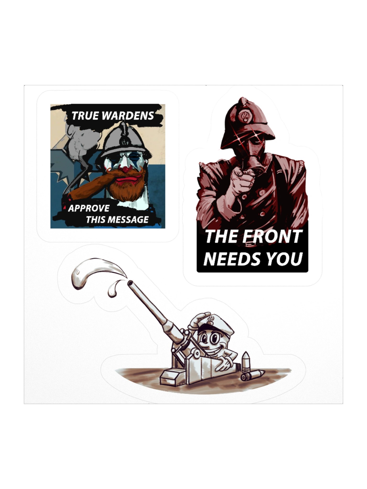 "Blue Rose" regiment Meme Sticker pack product image (1)