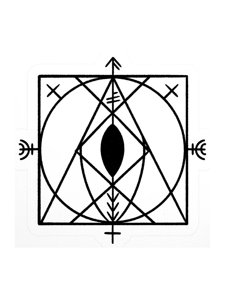 Norse Divine Feminine Energy Sigil Sticker product image (1)