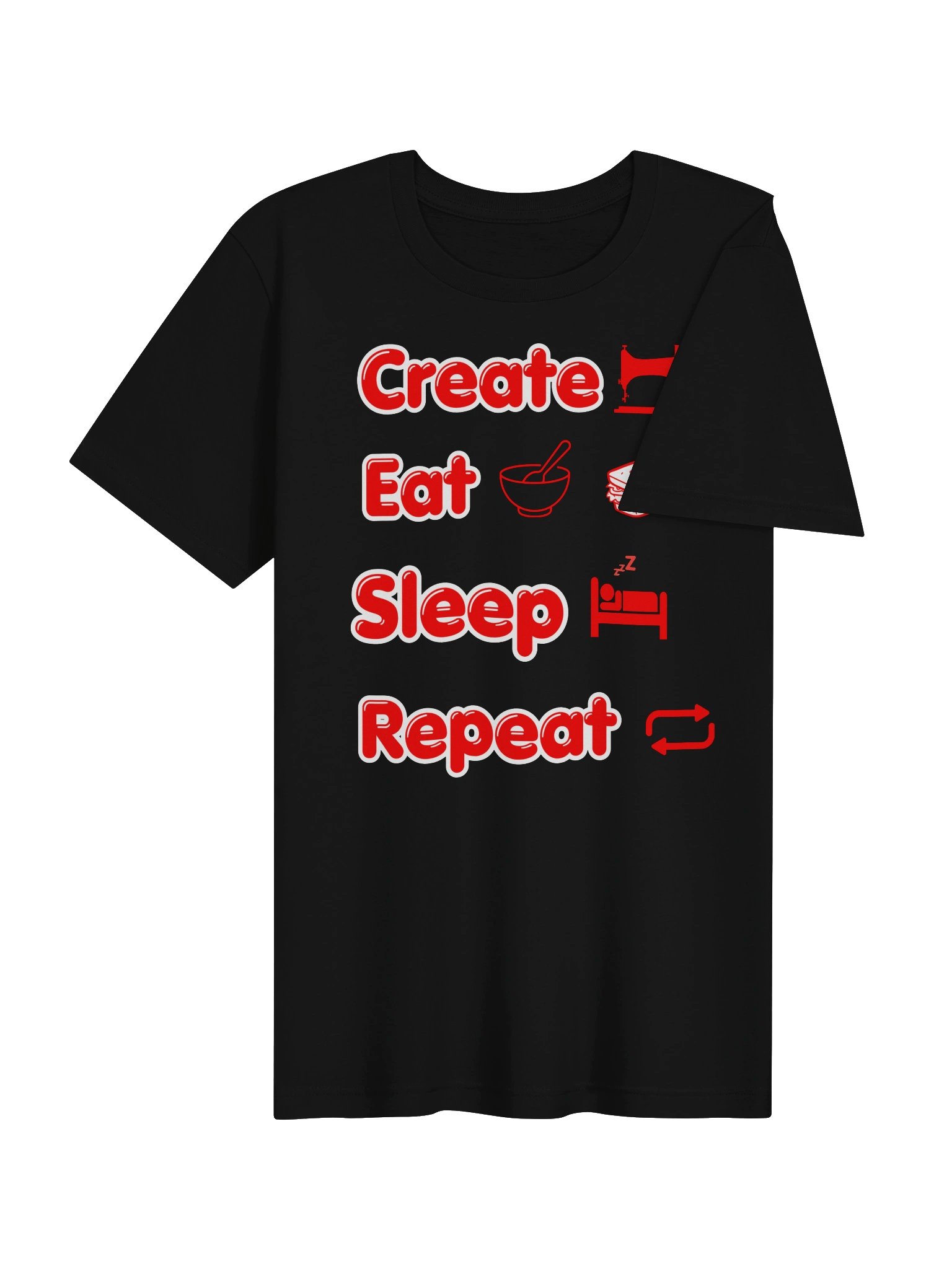 Create Eat Sleep Repeat - Red product image (4)