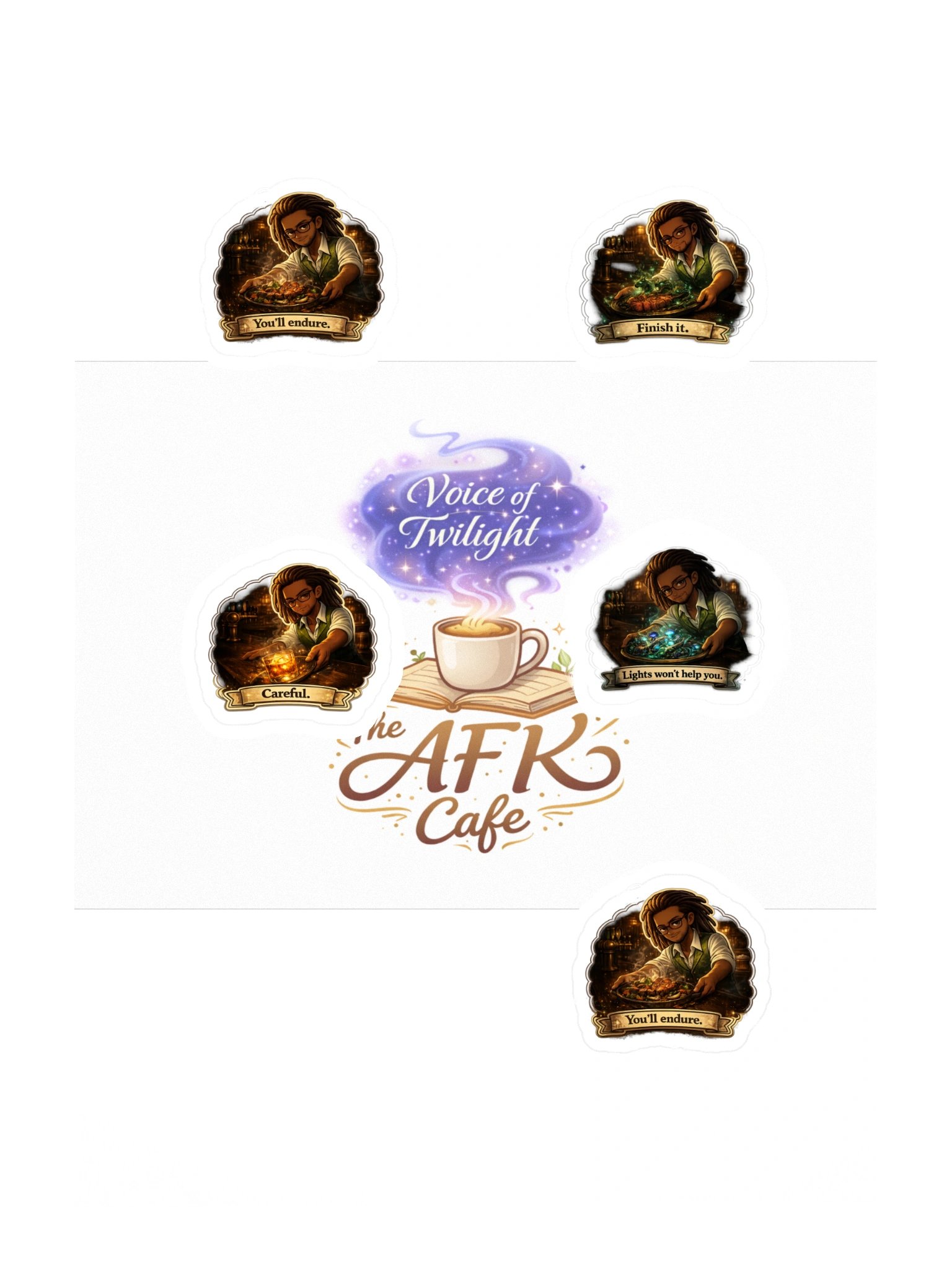 AFK Cafe | Voice of Twilight: Fragments Sticker Sheet 🌙 product image (3)