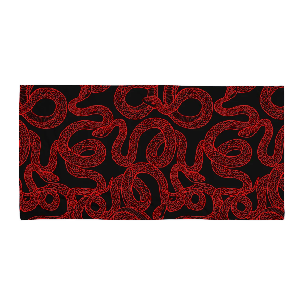 Serpentine Beach Towel in Red product image (2)