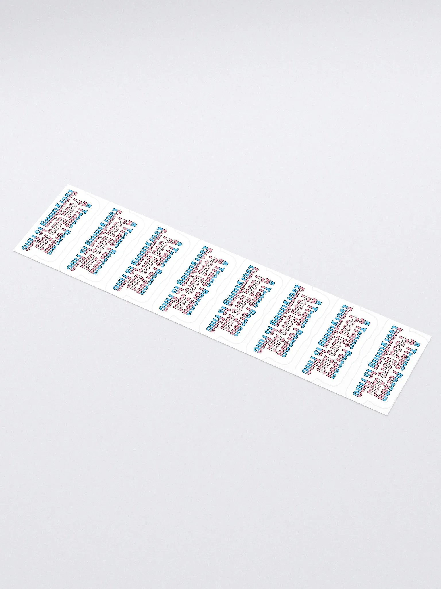 A Trans Person Peed Here Sticker Sheet product image (1)