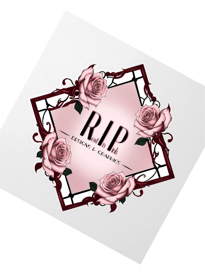 RIP Full Logo Kiss Cut Stickers product image (6)
